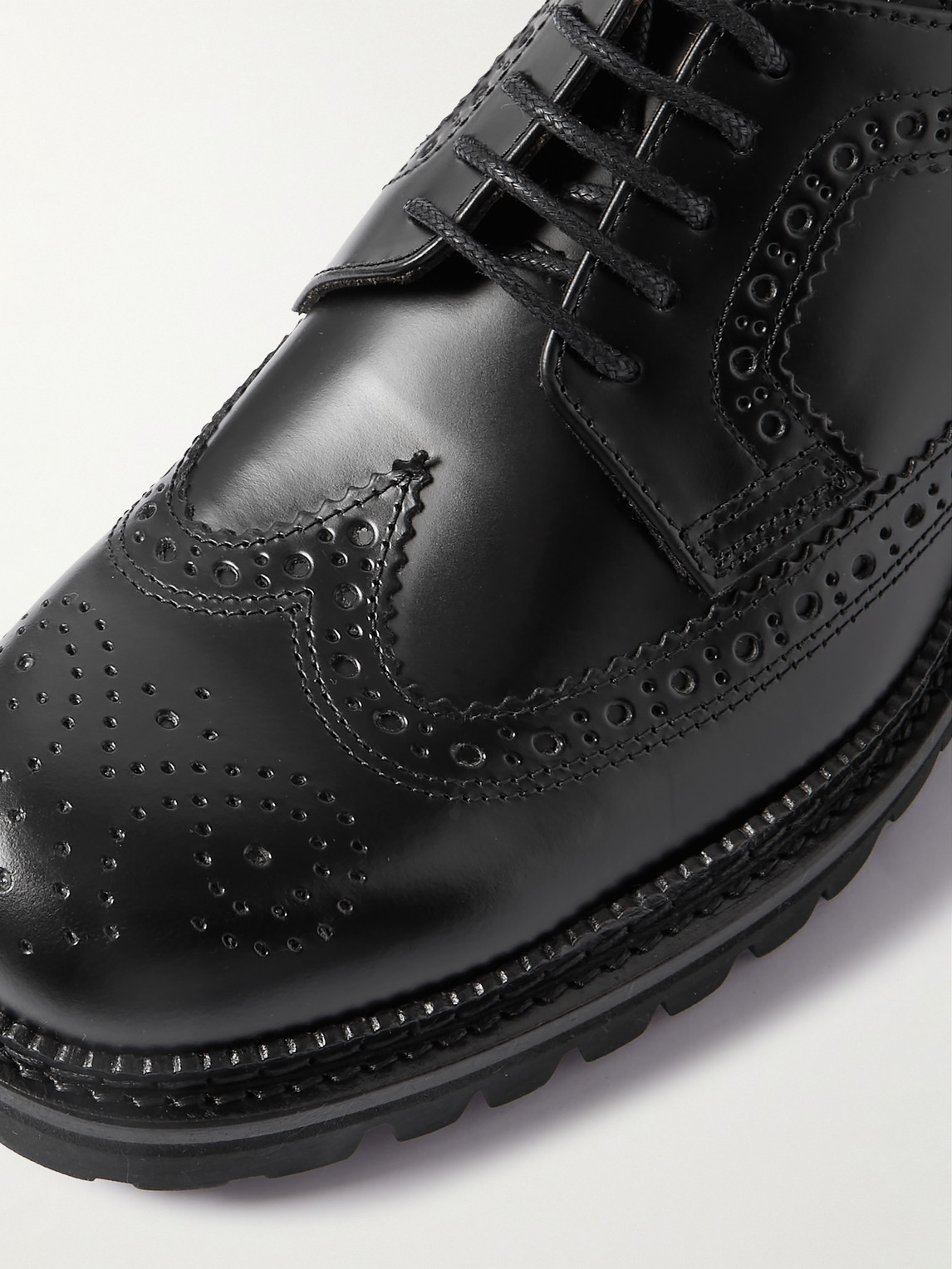 Shop Mr P Jacques Leather Brogues In Black