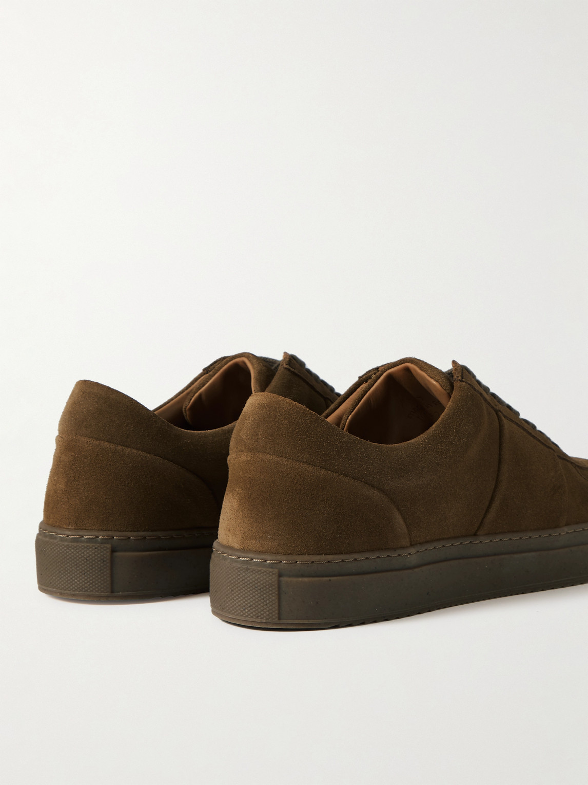 Shop Mr P Larry Regenerated Suede By Evolo® Sneakers In Brown