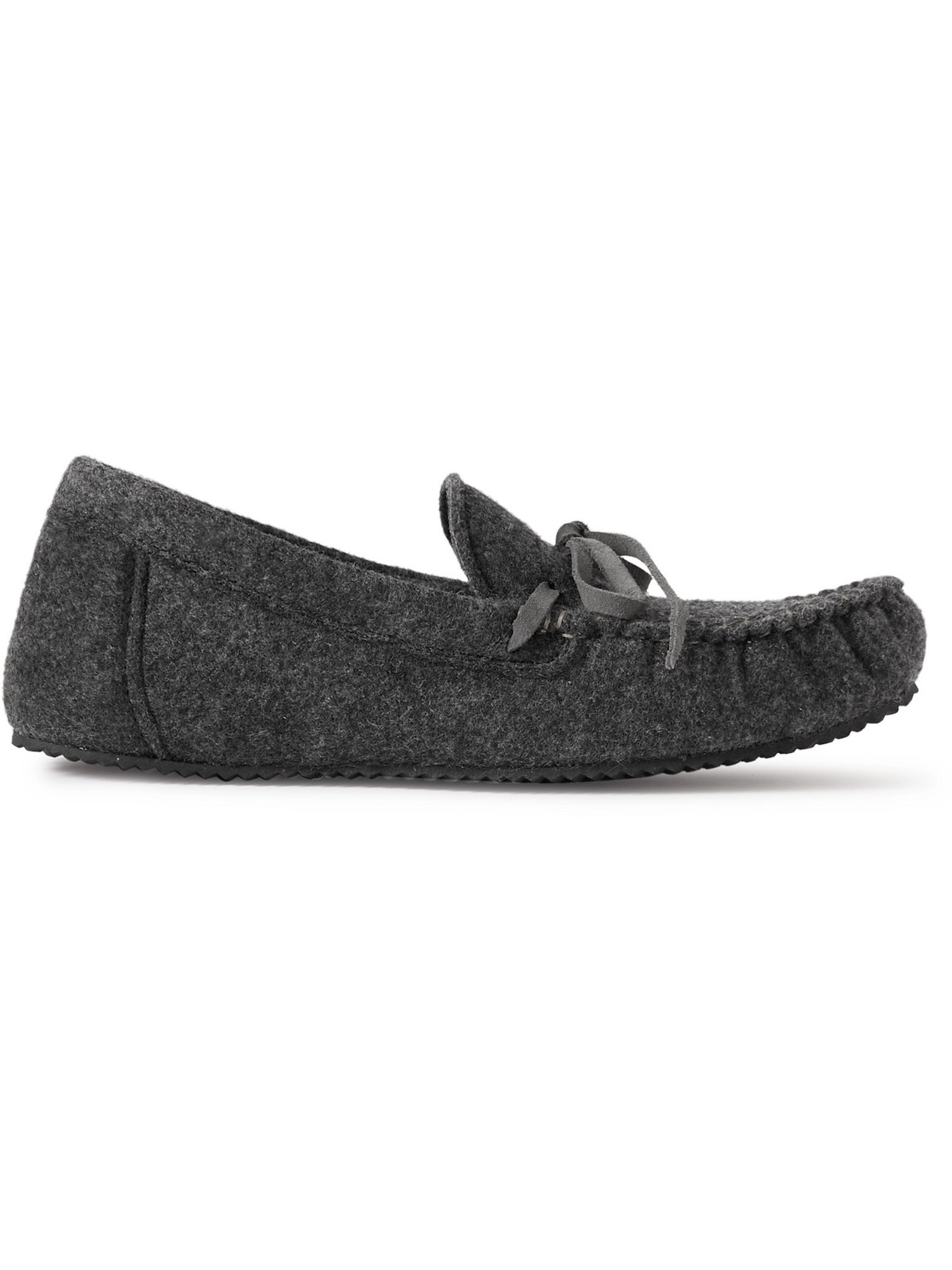 Mr P Recycled-felt Loafers In Gray