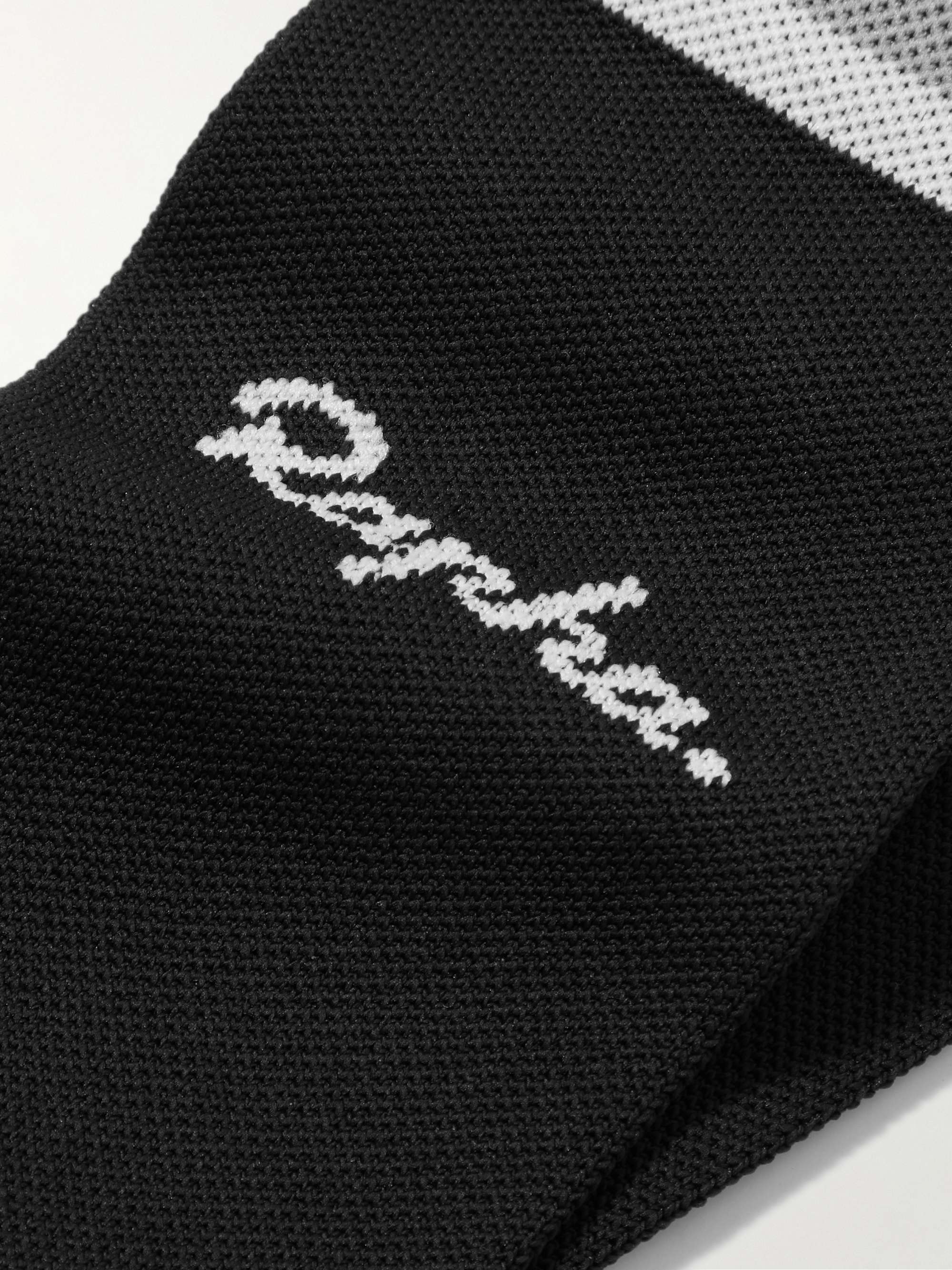 RAPHA Striped Logo-Intarsia Stretch-Knit Socks