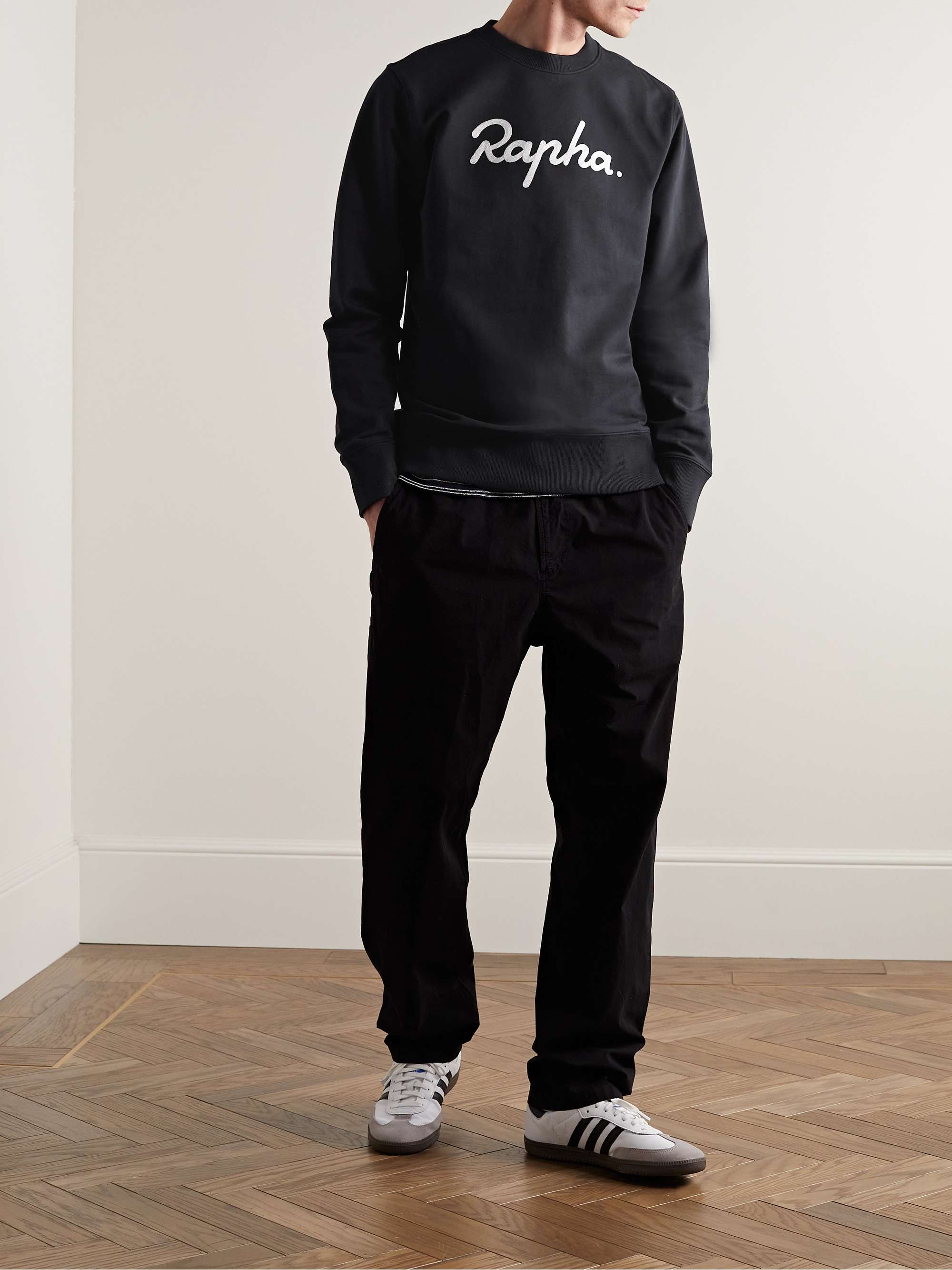 RAPHA Logo-Embroidered Cotton-Jersey Sweatshirt