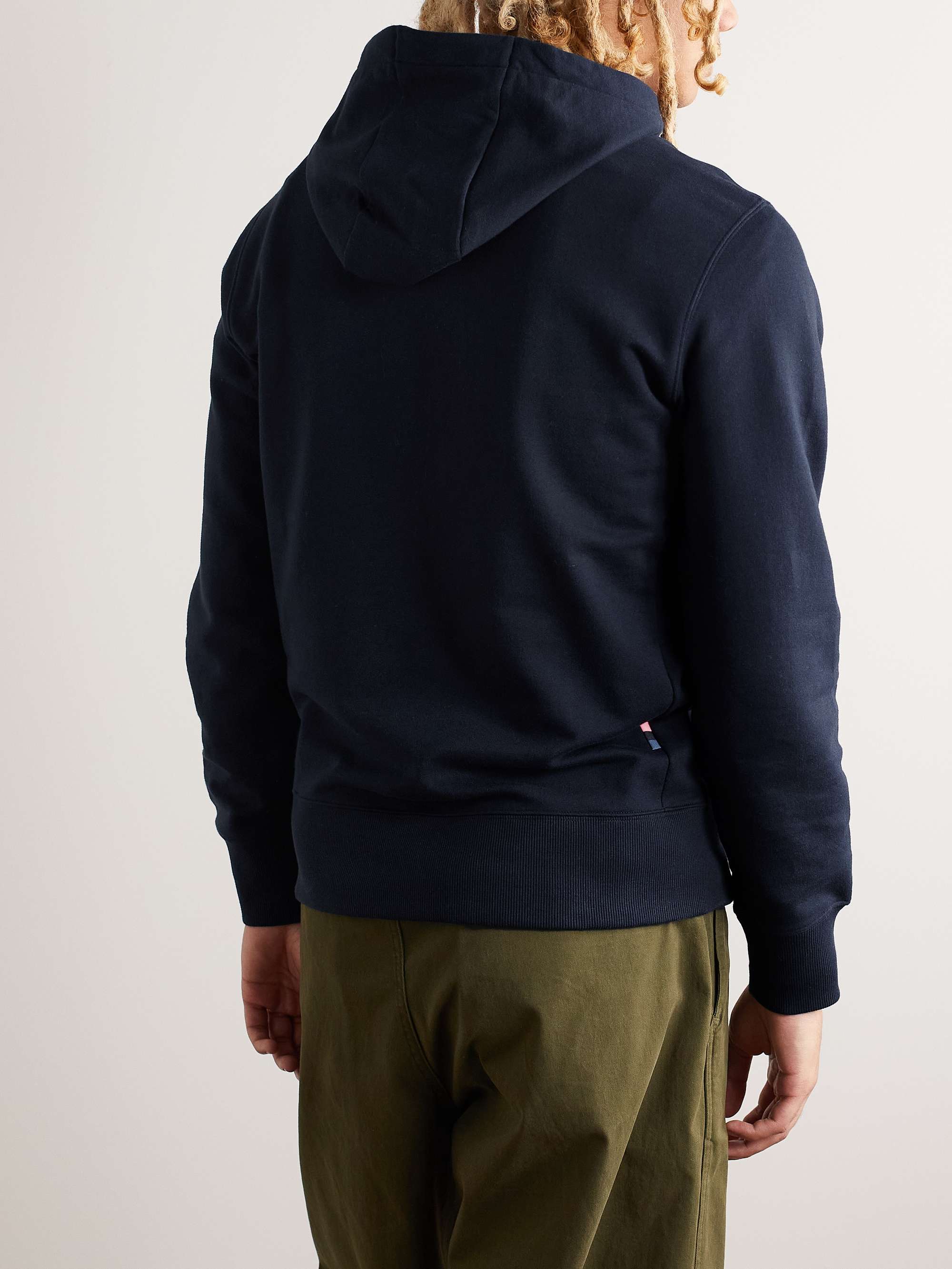 RAPHA Logo-Embroidered Cotton-Jersey Hoodie