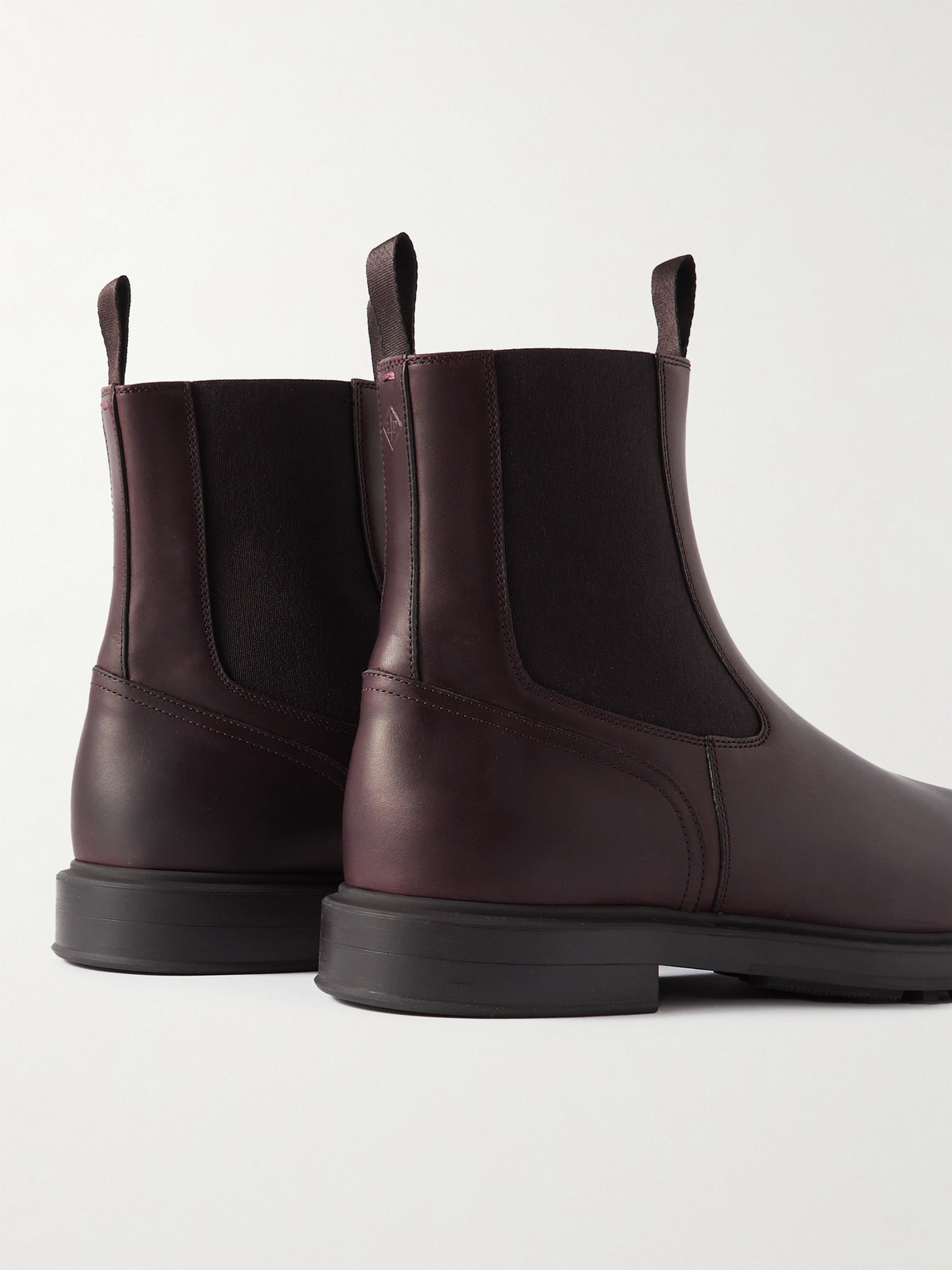 Shop Loro Piana Travis Leather Chelsea Boots In Brown