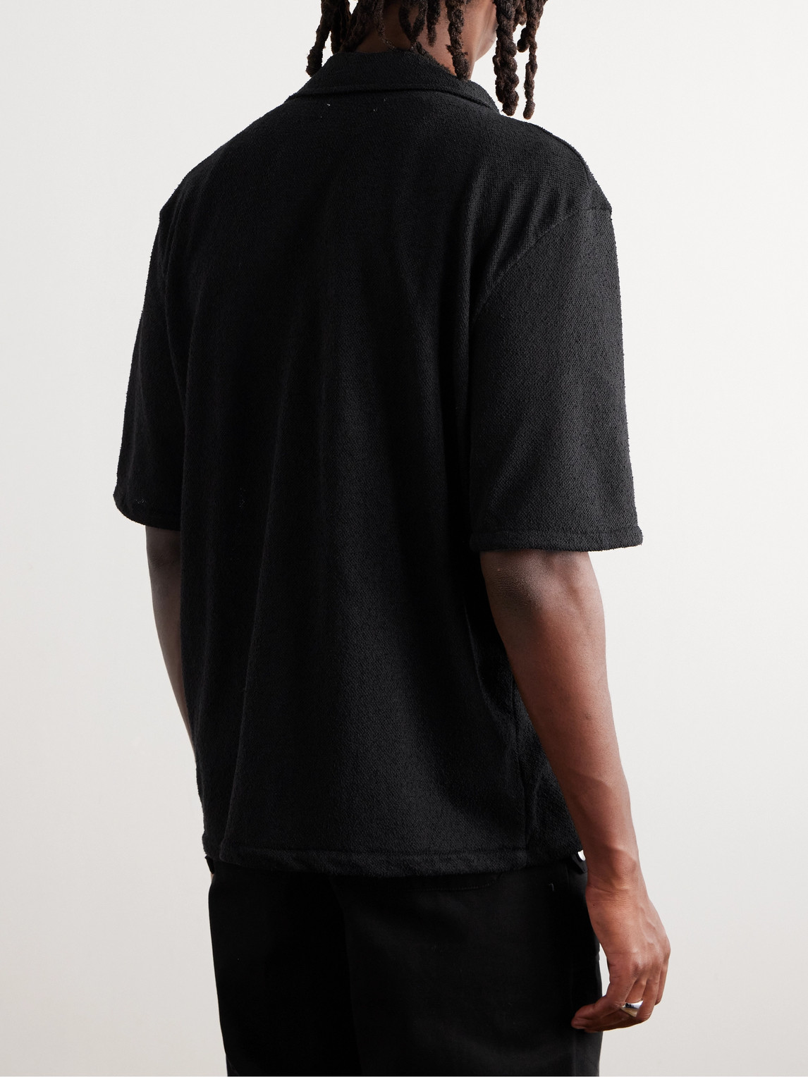 Our Legacy Black Boucle Box Shirt In Black