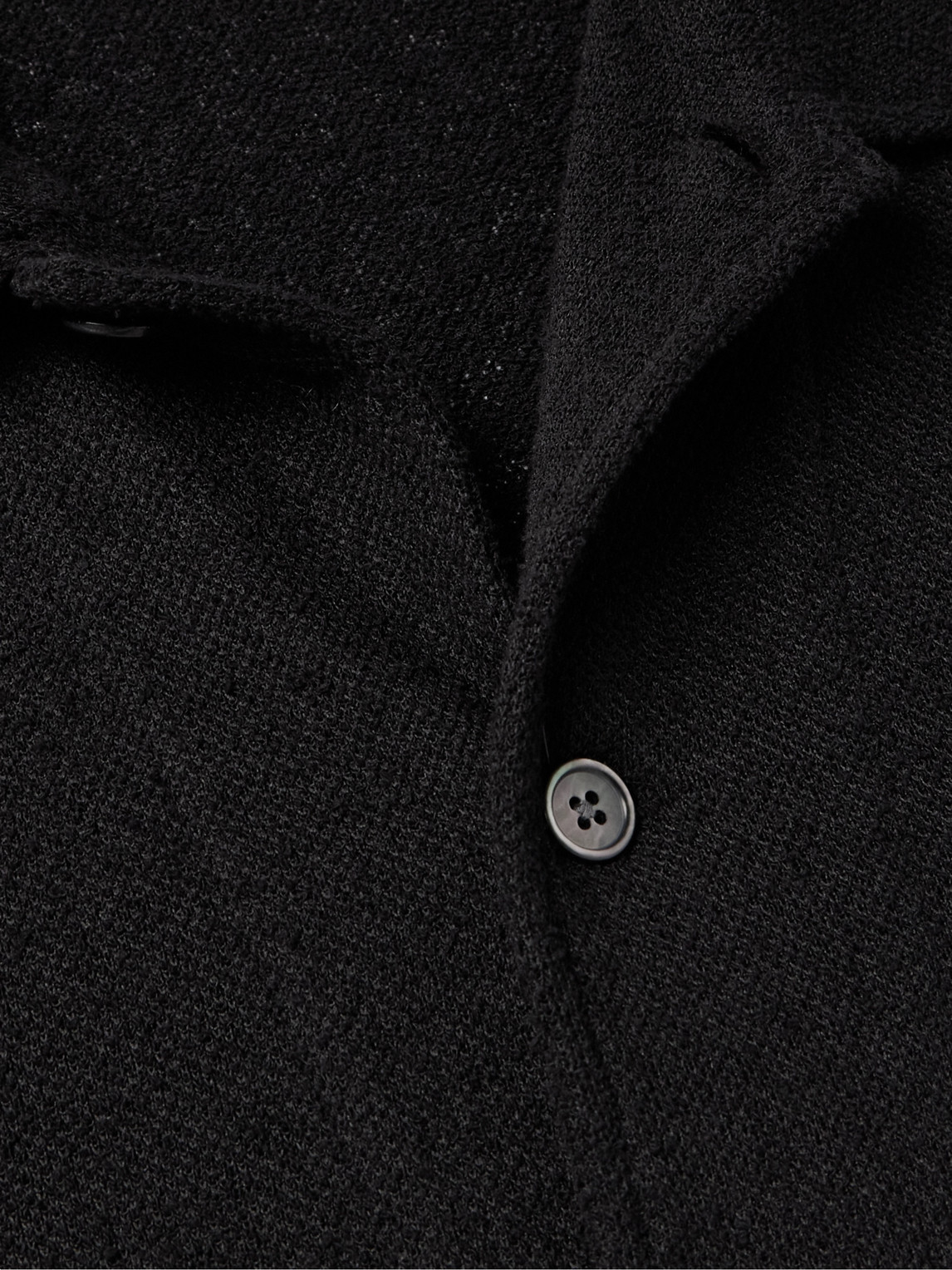 Our Legacy Black Boucle Box Shirt In Black