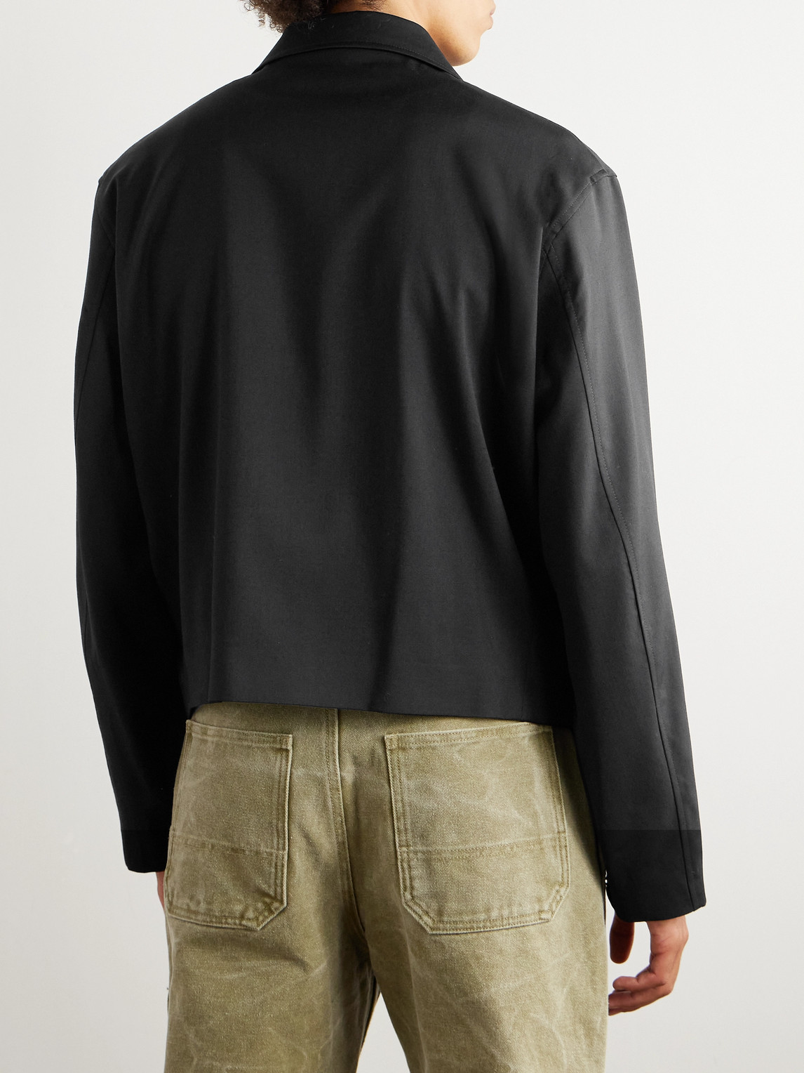 Shop Our Legacy Wool-twill Blouson Jacket In Black