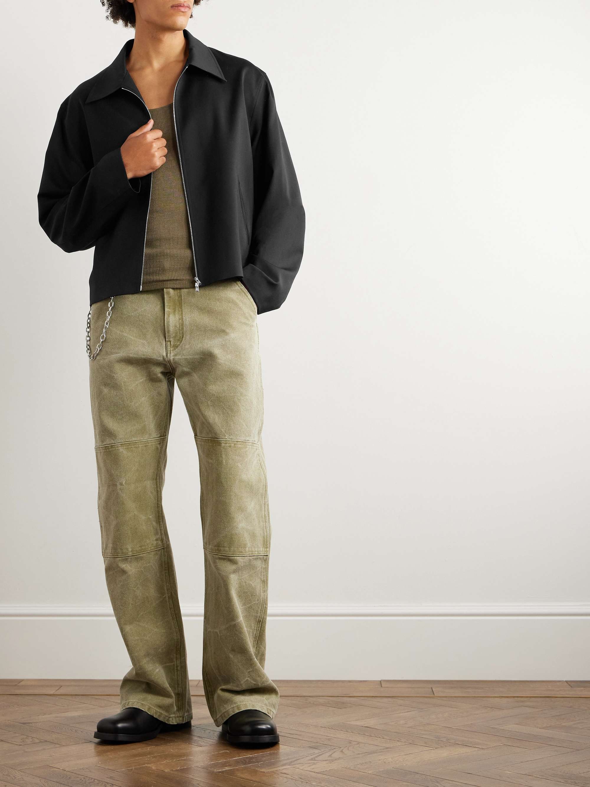 Wool-Twill Blouson Jacket