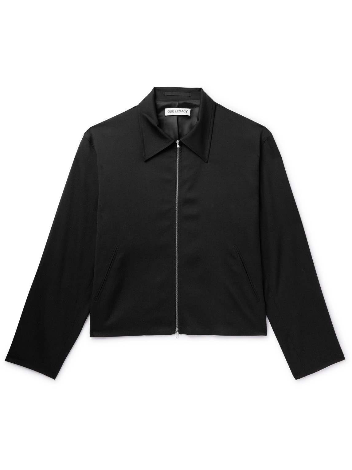 Shop Our Legacy Wool-twill Blouson Jacket In Black