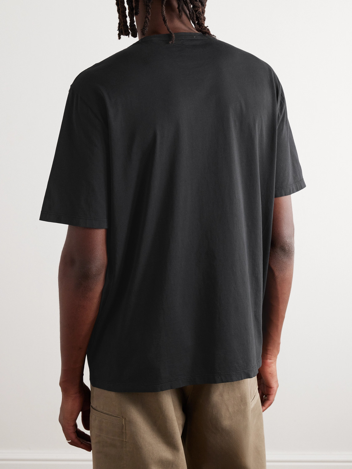 Shop Our Legacy New Box Cotton-jersey T-shirt In Black