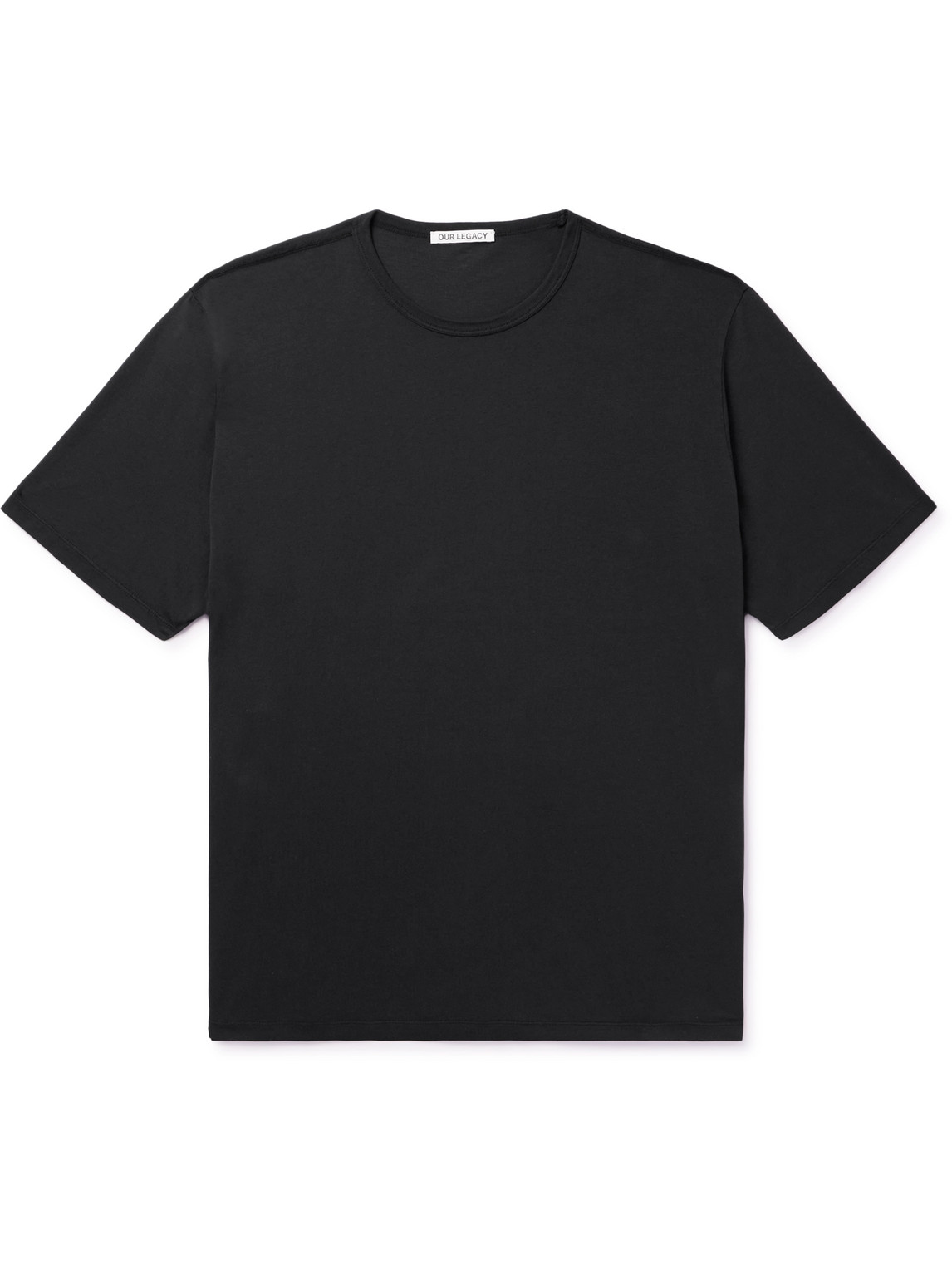 Shop Our Legacy New Box Cotton-jersey T-shirt In Black