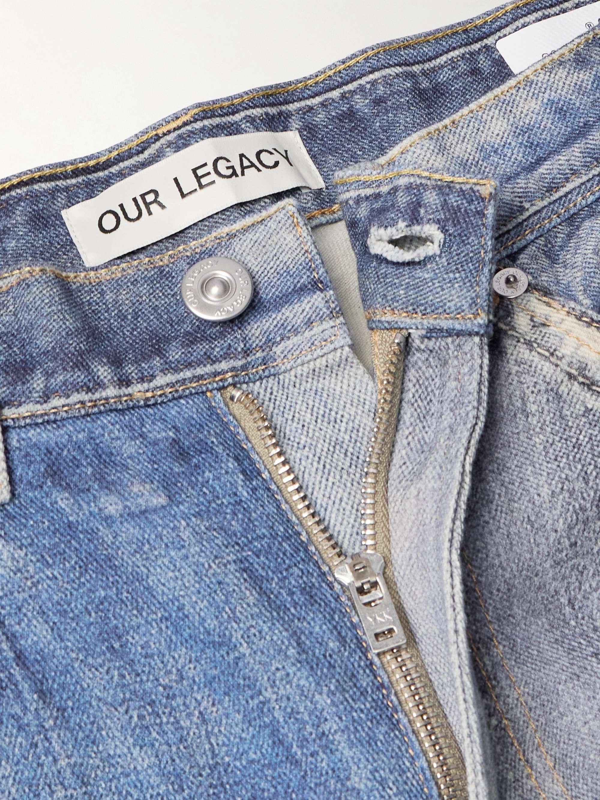OUR LEGACY Third Cut Straight-Leg Printed Jeans for Men | MR
