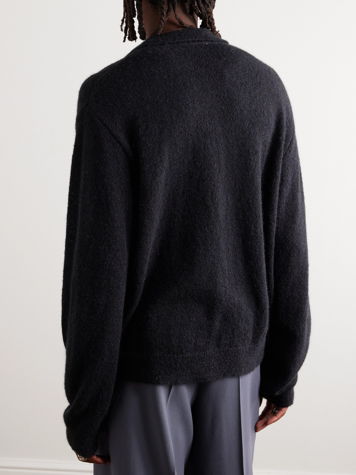 Our Legacy Evening Alpaca-blend Cardigan In Black