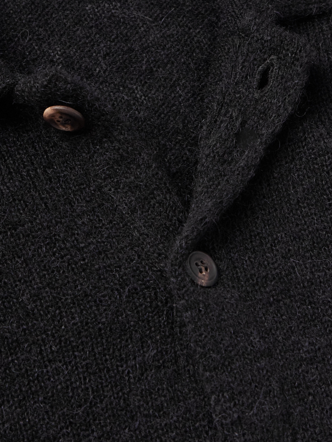 Our Legacy Evening Alpaca-blend Cardigan In Black