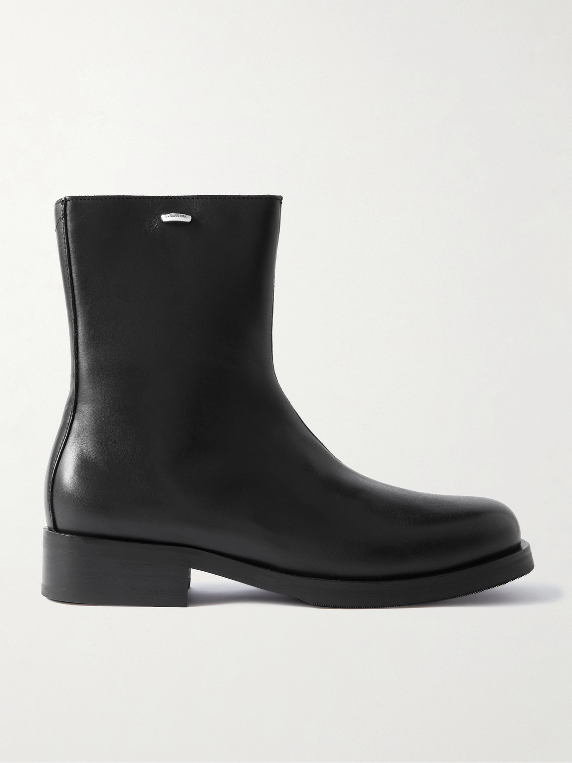 Our Legacy Smooth Leather Ankle Boots In Black