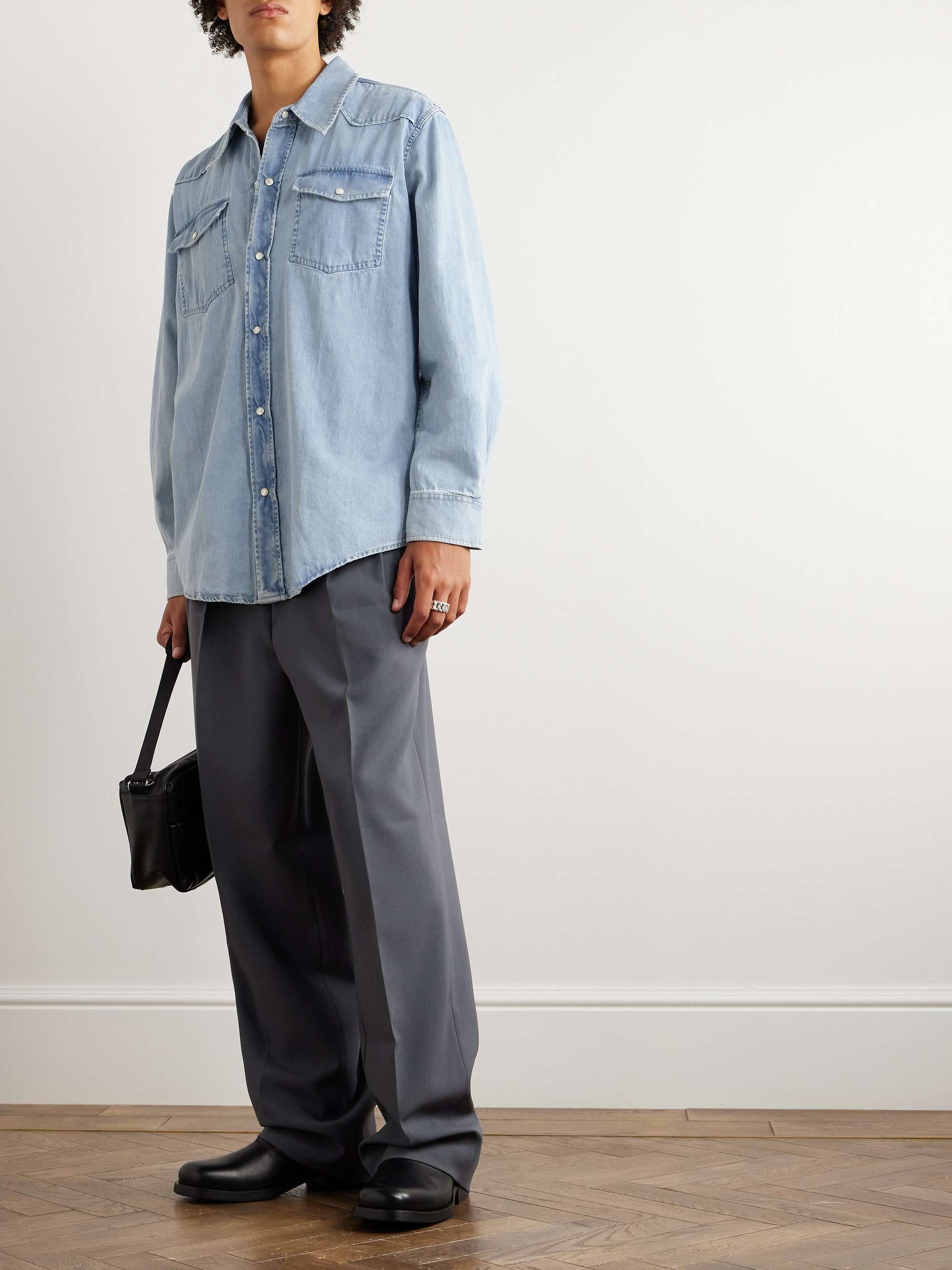 OUR LEGACY Frontier Denim Western Shirt for Men | MR PORTER