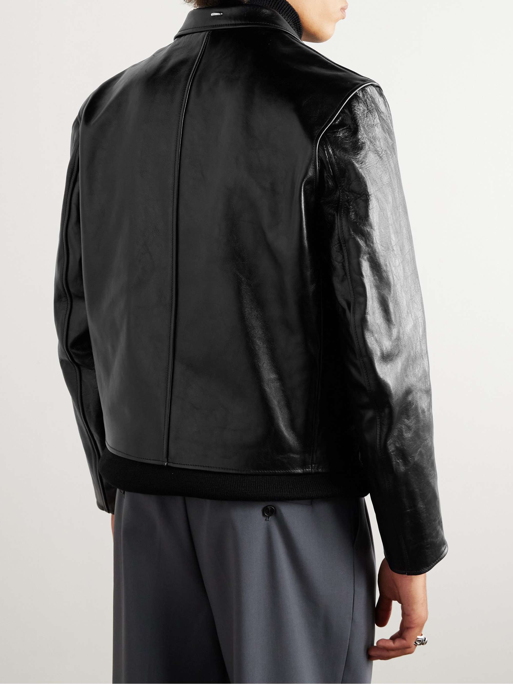 OUR LEGACY Mini Leather Blouson Jacket for Men | MR PORTER