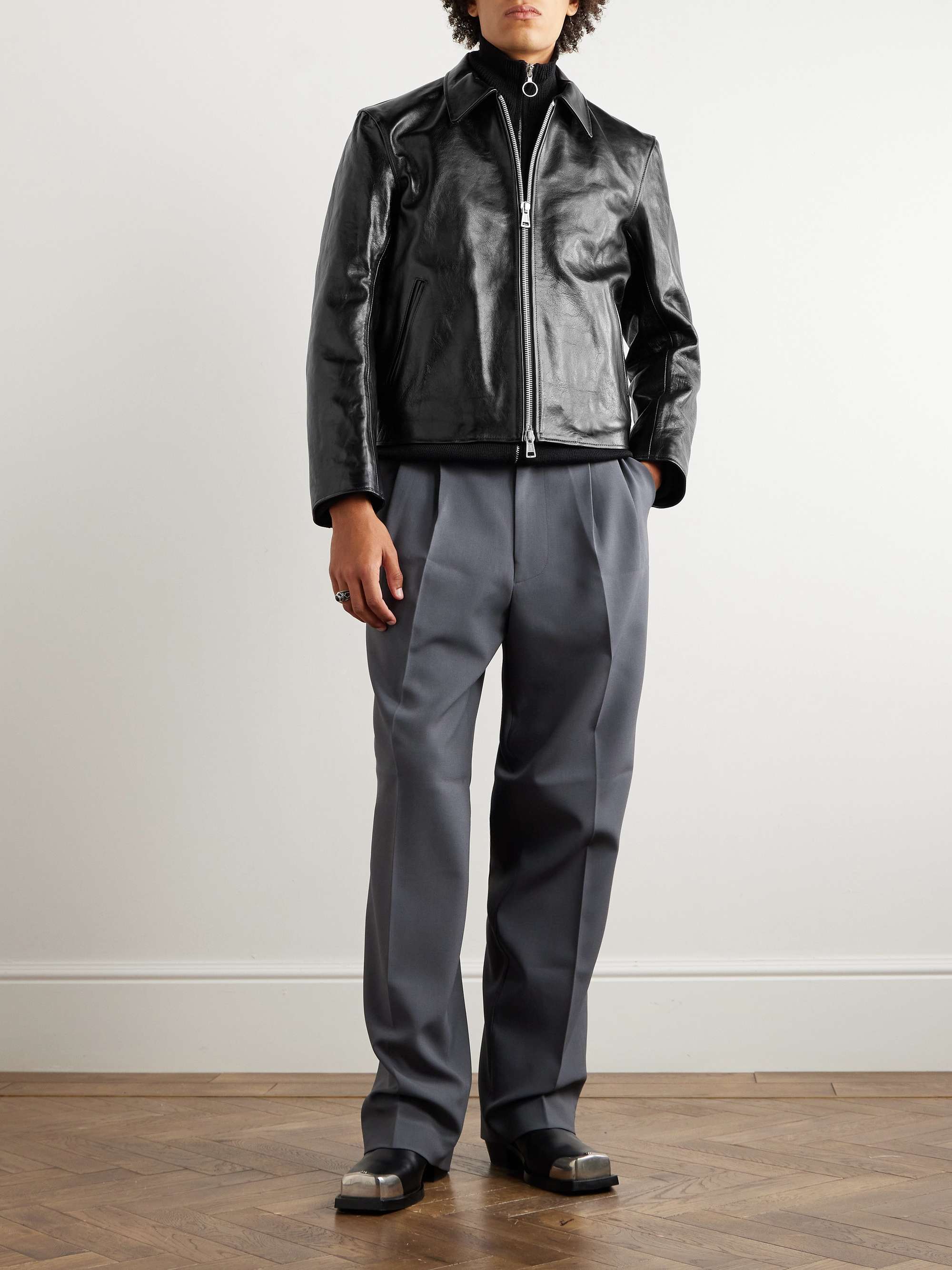 OUR LEGACY Mini Leather Blouson Jacket for Men | MR PORTER