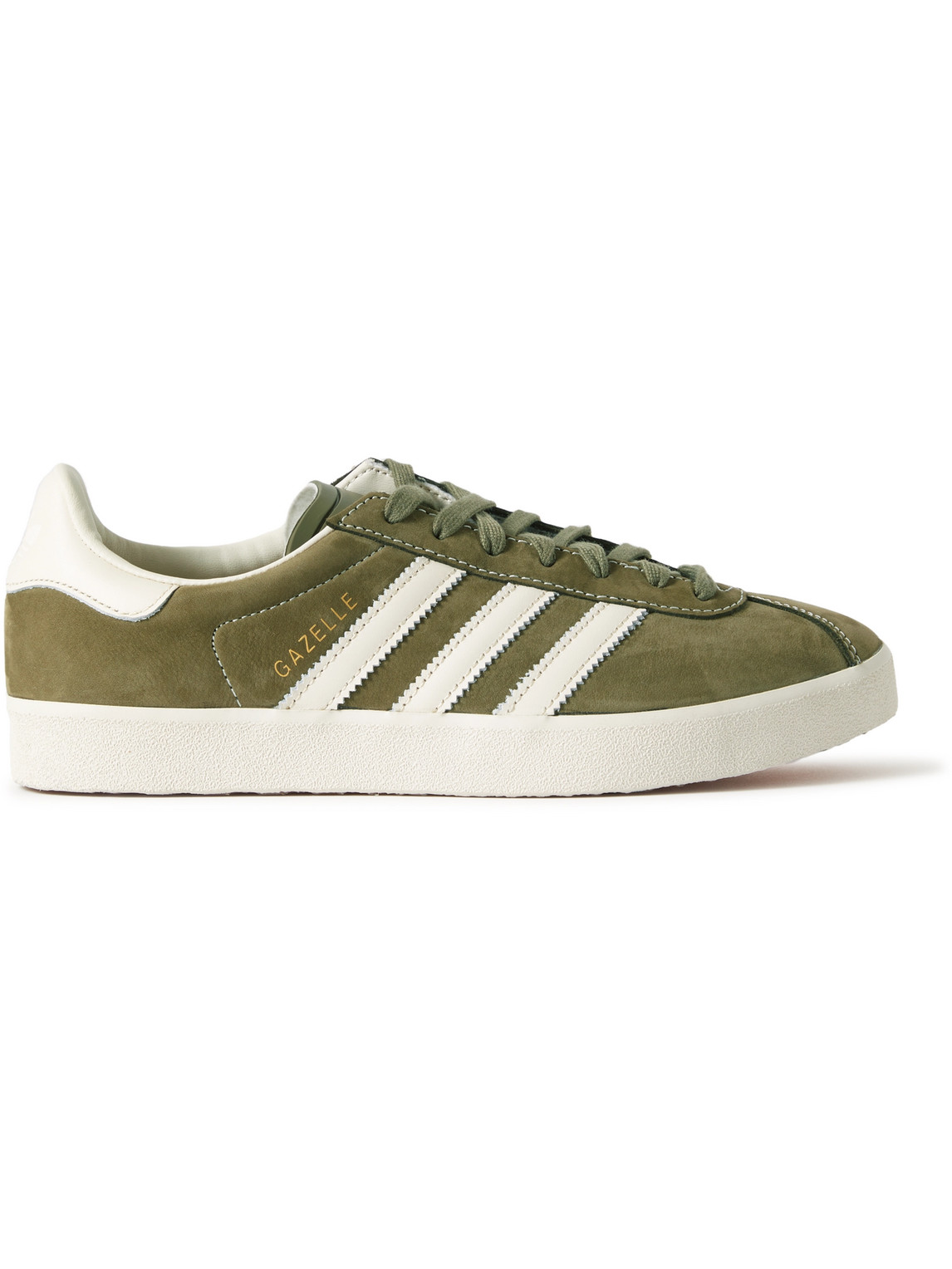 ADIDAS ORIGINALS GAZELLE 85 LEATHER-TRIMMED SUEDE SNEAKERS