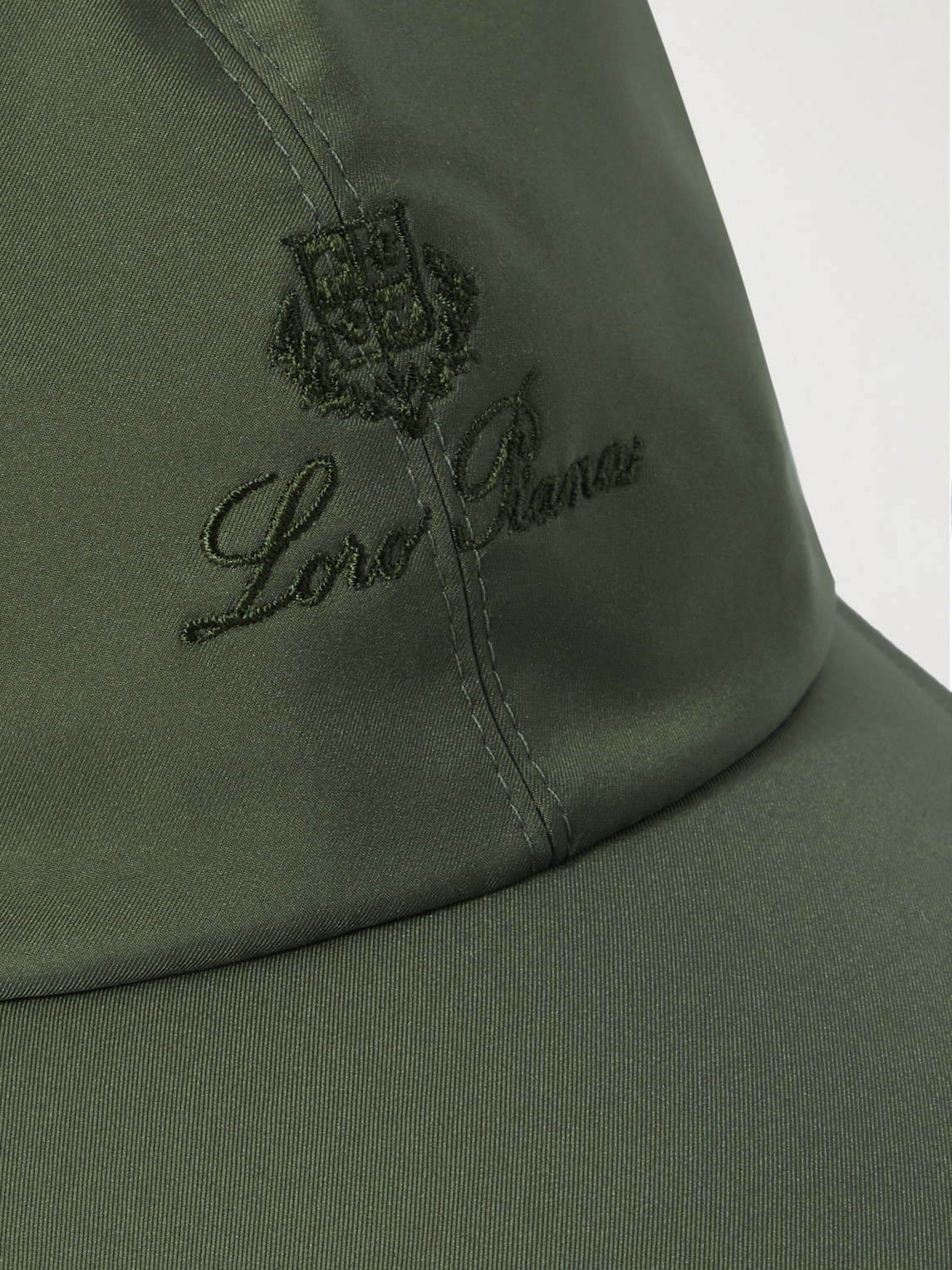 Shop Loro Piana Logo-embroidered Storm System® Shell Baseball Cap In Green