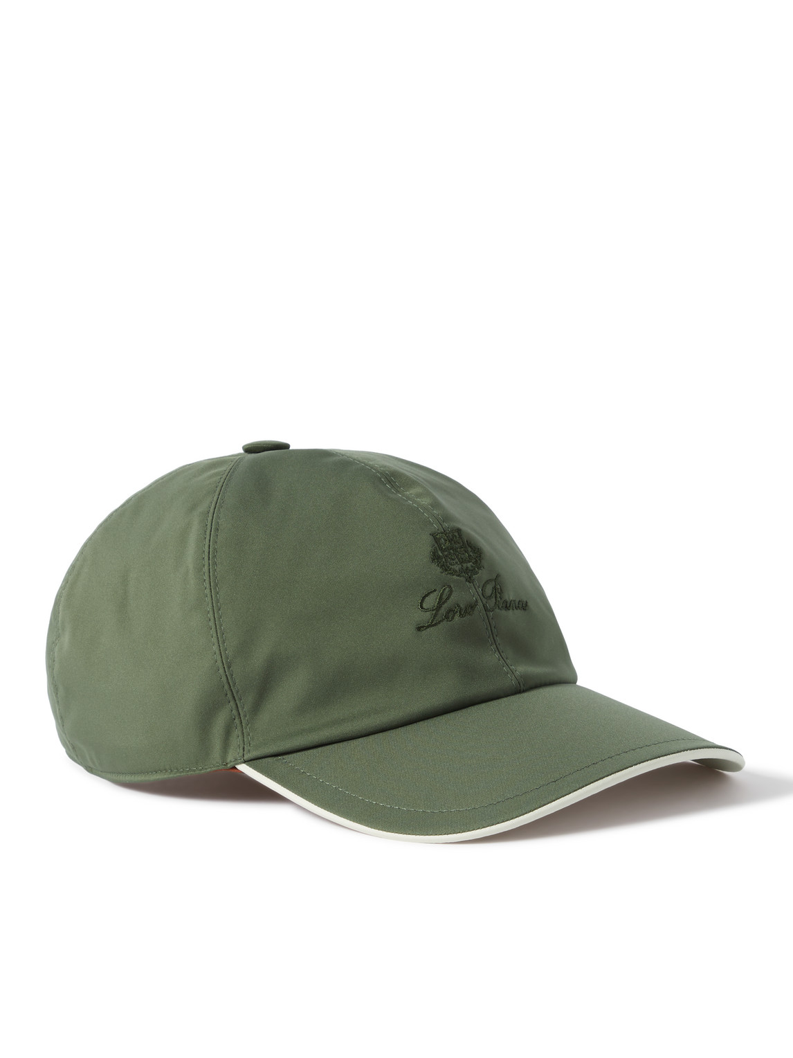 Loro Piana Logo-embroidered Storm System® Shell Baseball Cap In Green