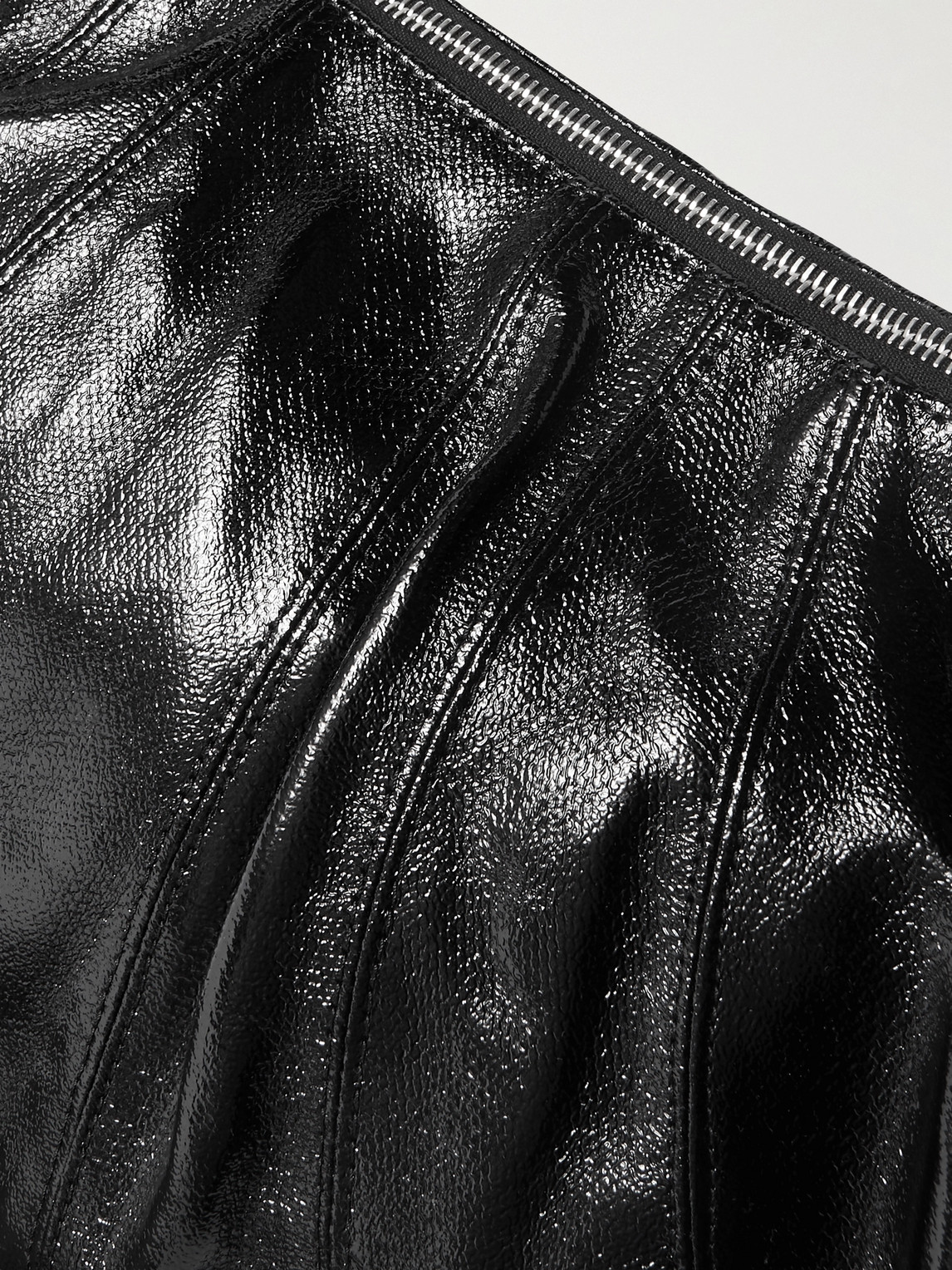 Lemaire Croissant Large Coated-cotton Messenger Bag In Black