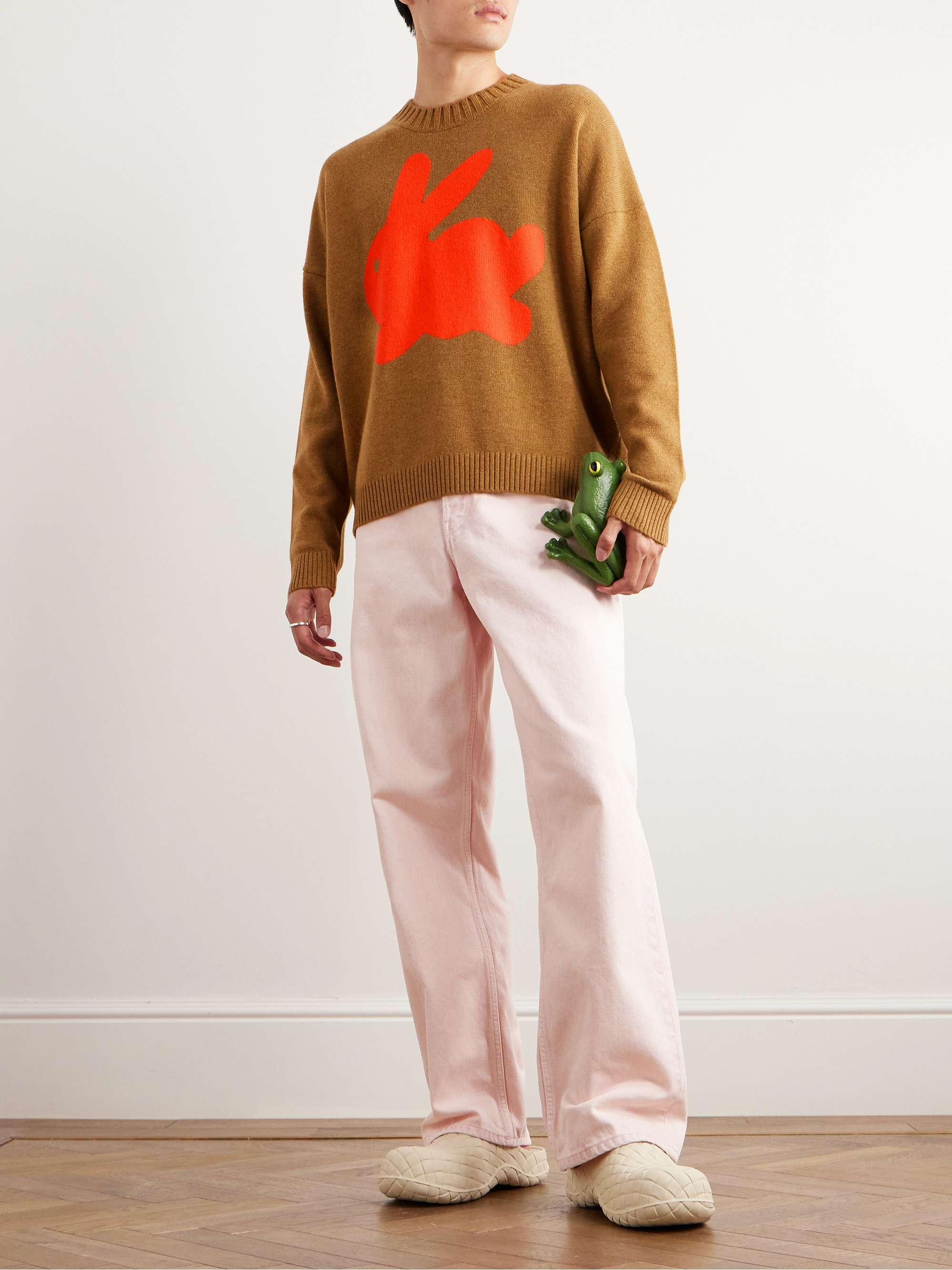 JW ANDERSON Intarsia-Knit Sweater for Men | MR PORTER