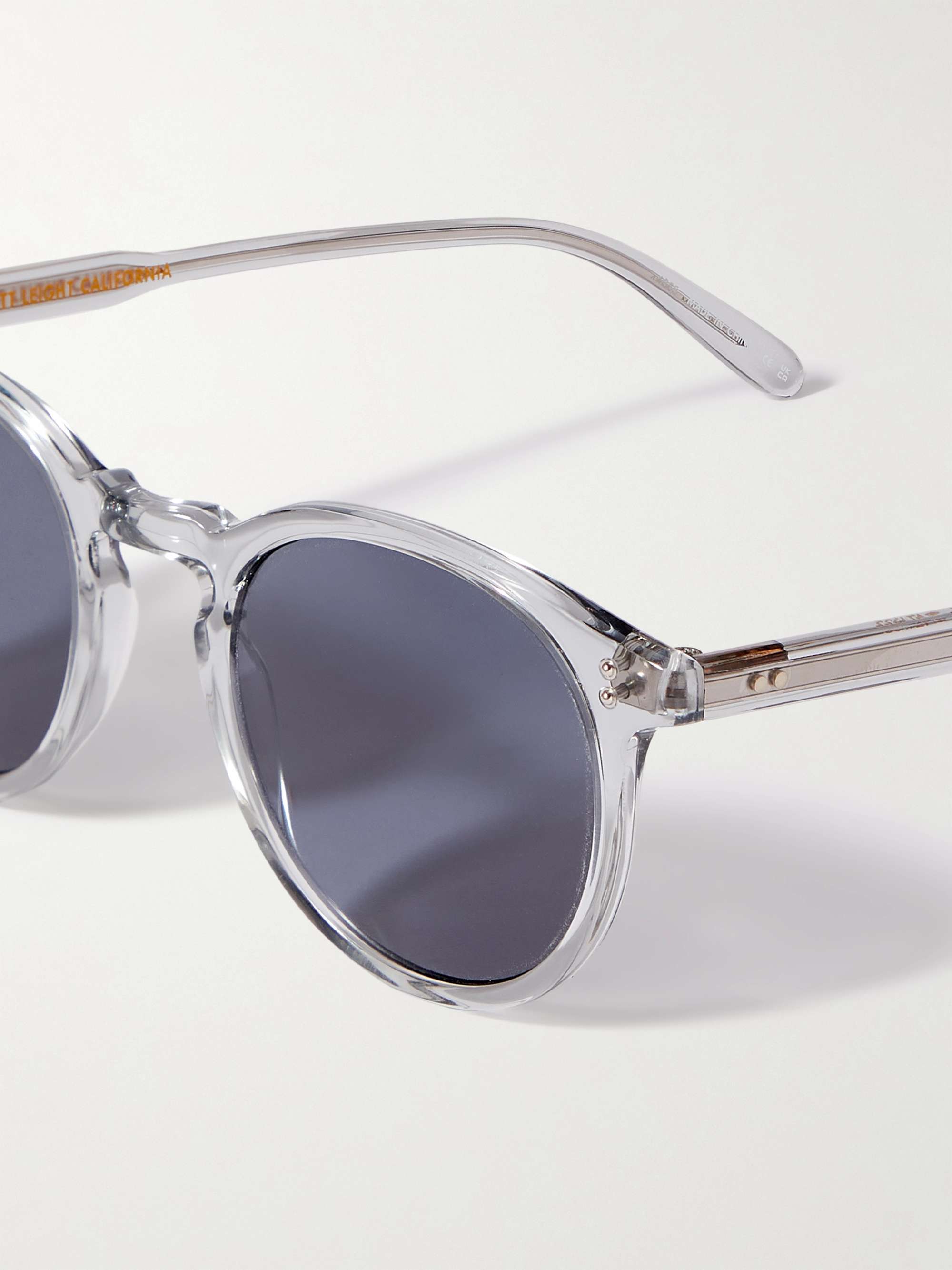 GARRETT LEIGHT CALIFORNIA OPTICAL Carlton Round-Frame Tortoiseshell Acetate Sunglasses