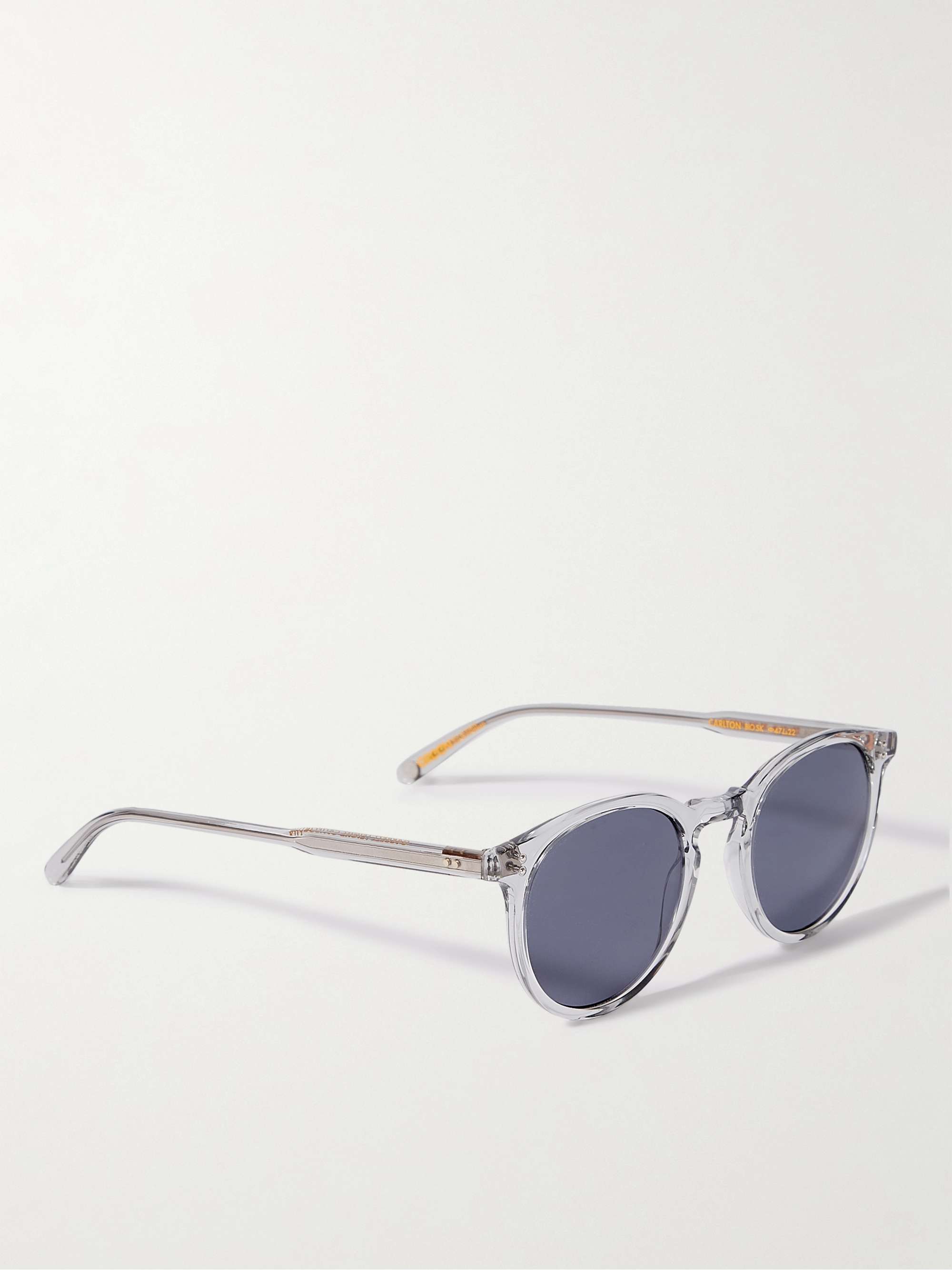 GARRETT LEIGHT CALIFORNIA OPTICAL Carlton Round-Frame Tortoiseshell Acetate Sunglasses