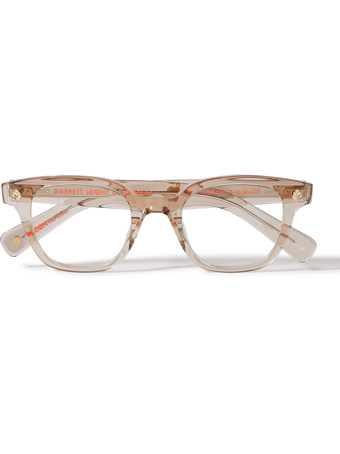 Garrett Leight California Optical Naples Square-frame Acetate Optical Glasses In Brown