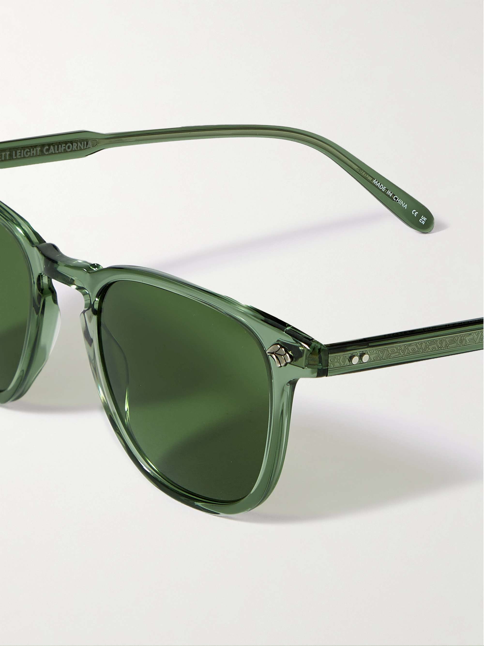 GARRETT LEIGHT CALIFORNIA OPTICAL Brooks II Square-Frame Acetate Sunglasses