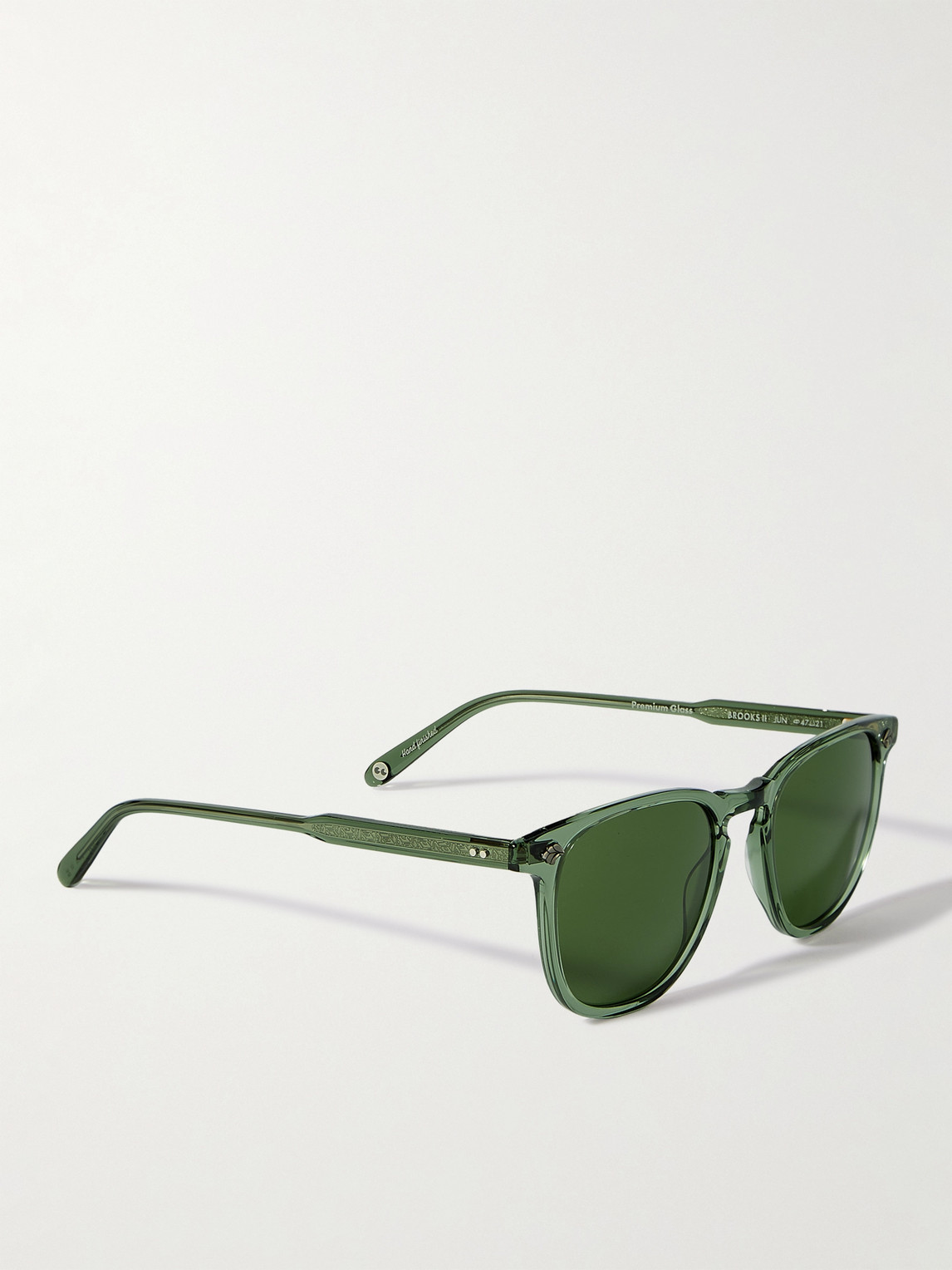 Shop Garrett Leight California Optical Brooks Ii Square-frame Acetate Sunglasses In Green