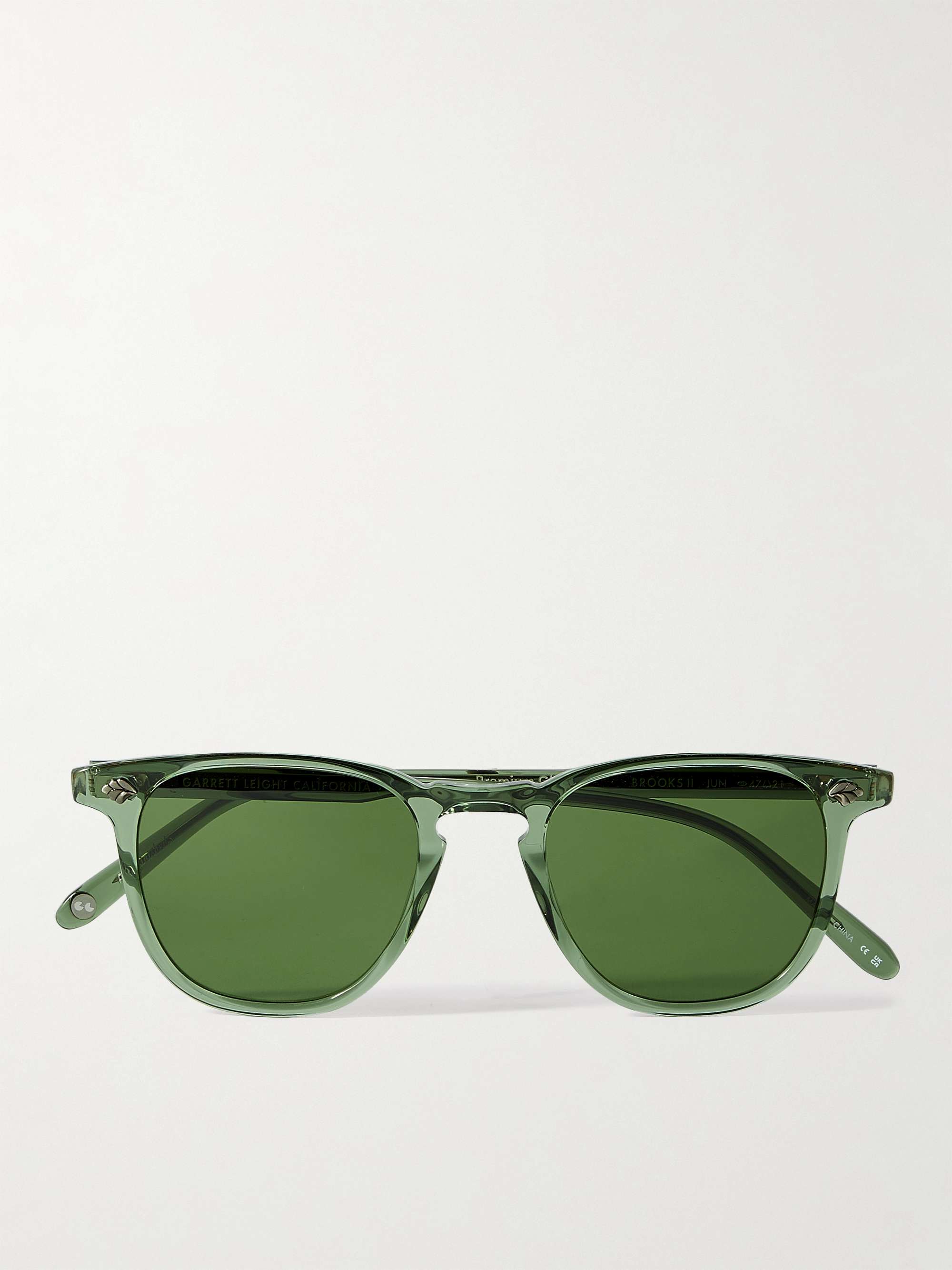 GARRETT LEIGHT CALIFORNIA OPTICAL Brooks II Square-Frame Acetate Sunglasses