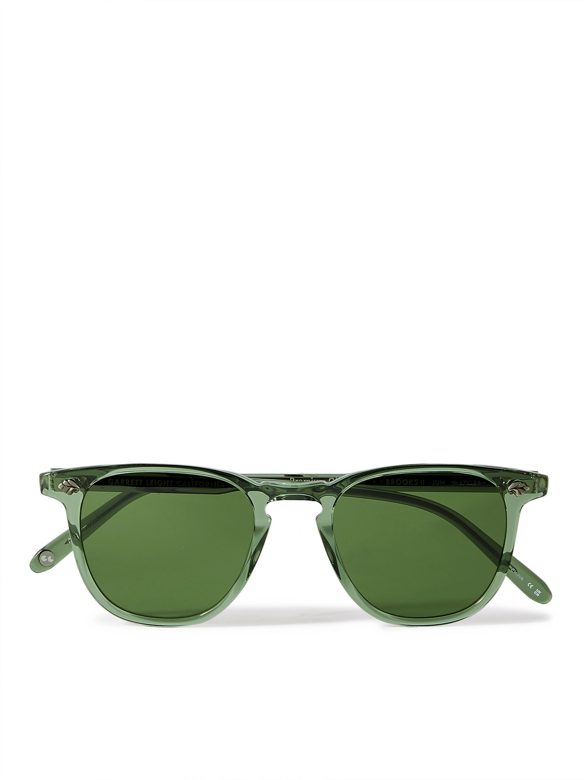 Garrett Leight California Optical Brooks Ii Square-frame Acetate Sunglasses In Green