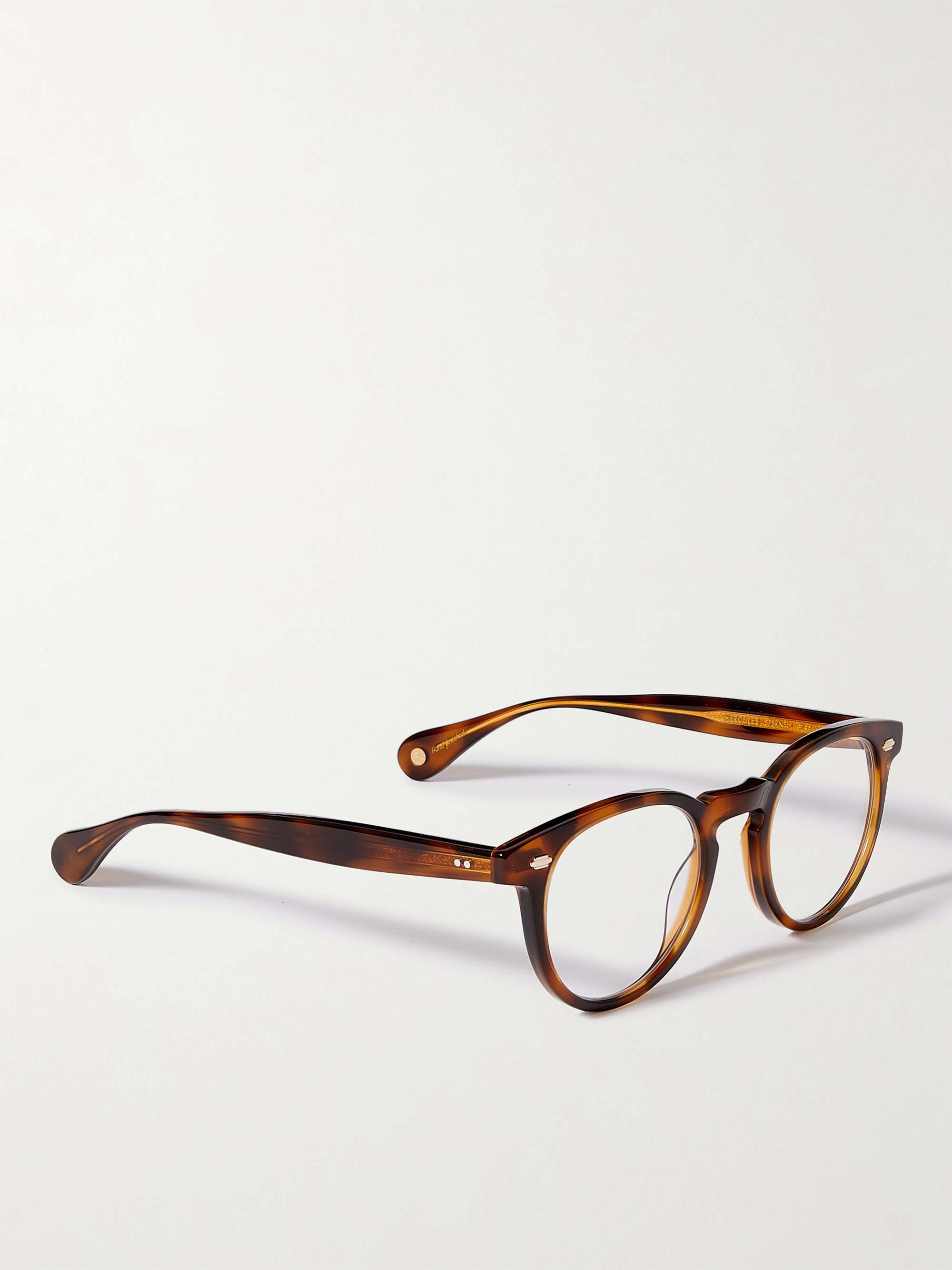 GARRETT LEIGHT CALIFORNIA OPTICAL Hercules Round-Frame Dégradé Acetate Optical Glasses