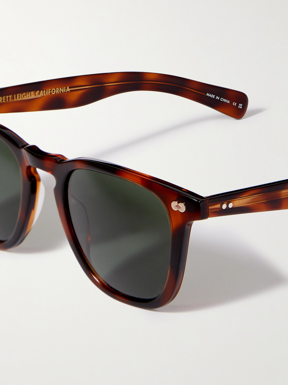 Shop Garrett Leight California Optical Brooks X D-frame Tortoiseshell Acetate Sunglasses