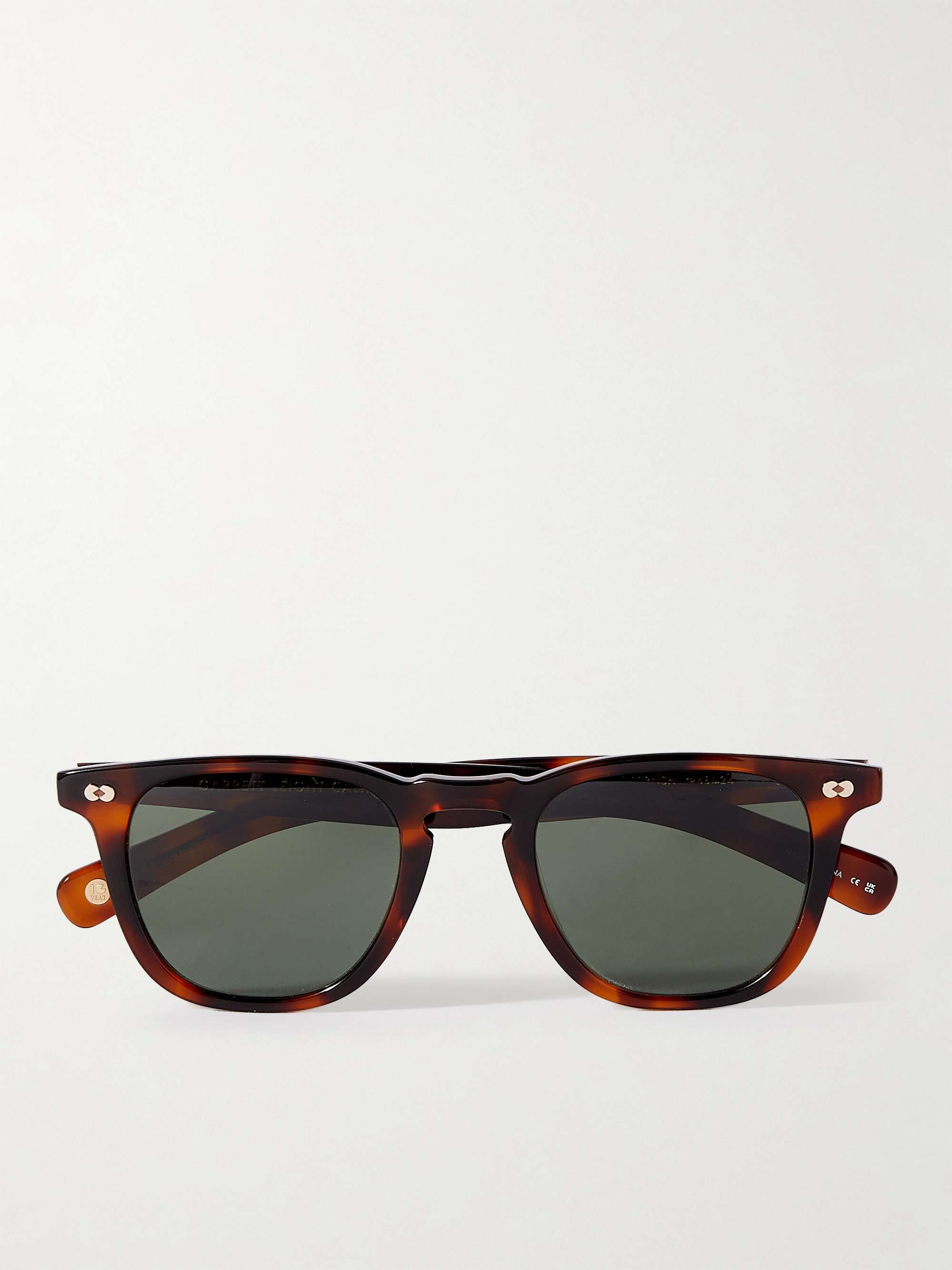 GARRETT LEIGHT CALIFORNIA OPTICAL Brooks X D-Frame Tortoiseshell Acetate Sunglasses