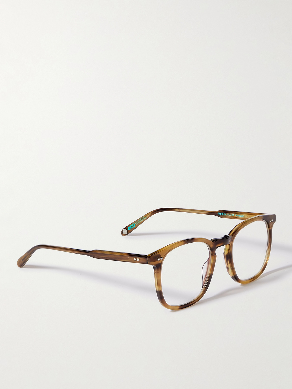 Shop Garrett Leight California Optical Ruskin Square-frame Tortoiseshell Acetate Optical Glasses In Brown