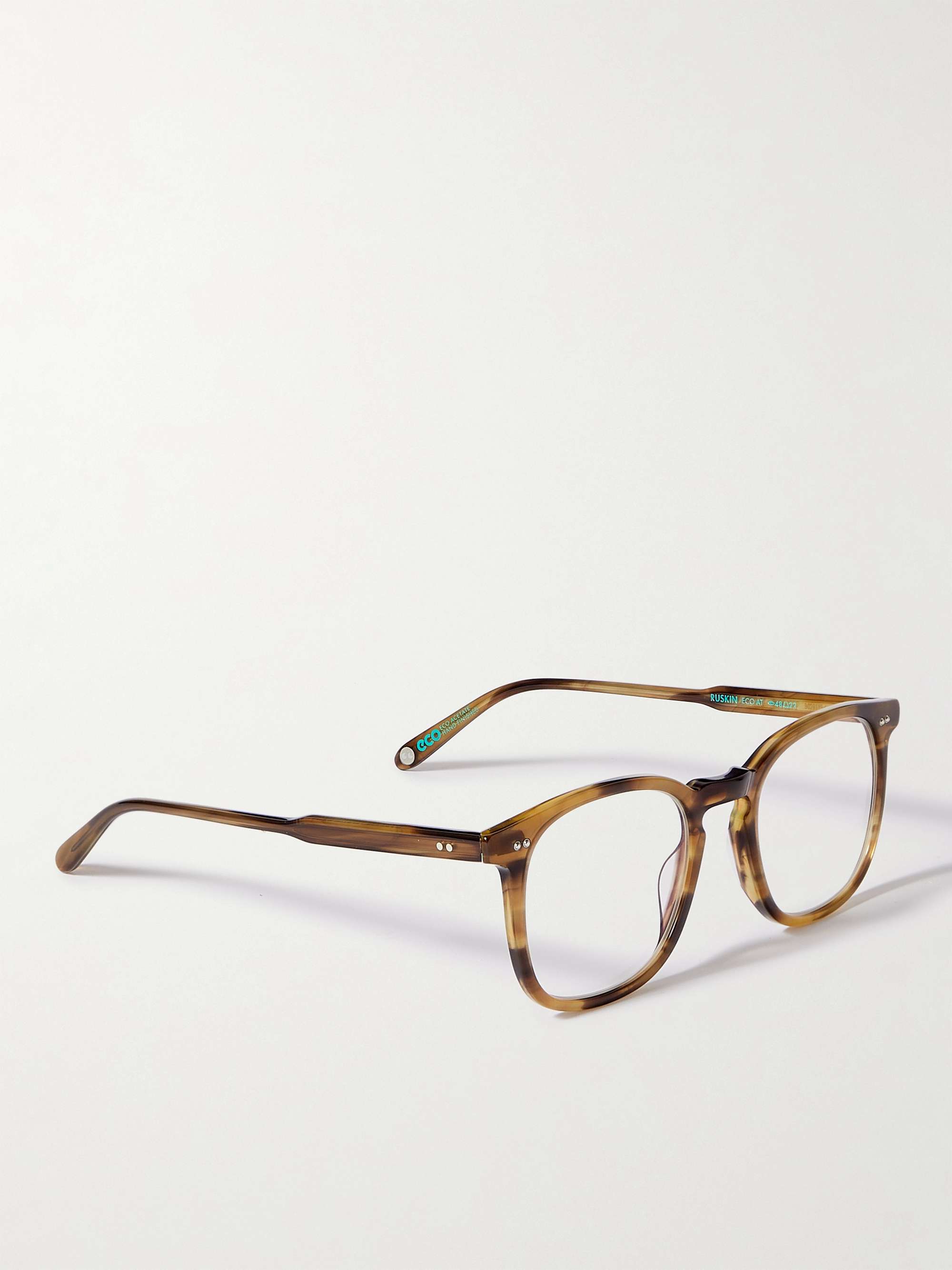 GARRETT LEIGHT CALIFORNIA OPTICAL Ruskin Square-Frame Tortoiseshell  Acetate Optical glasses
