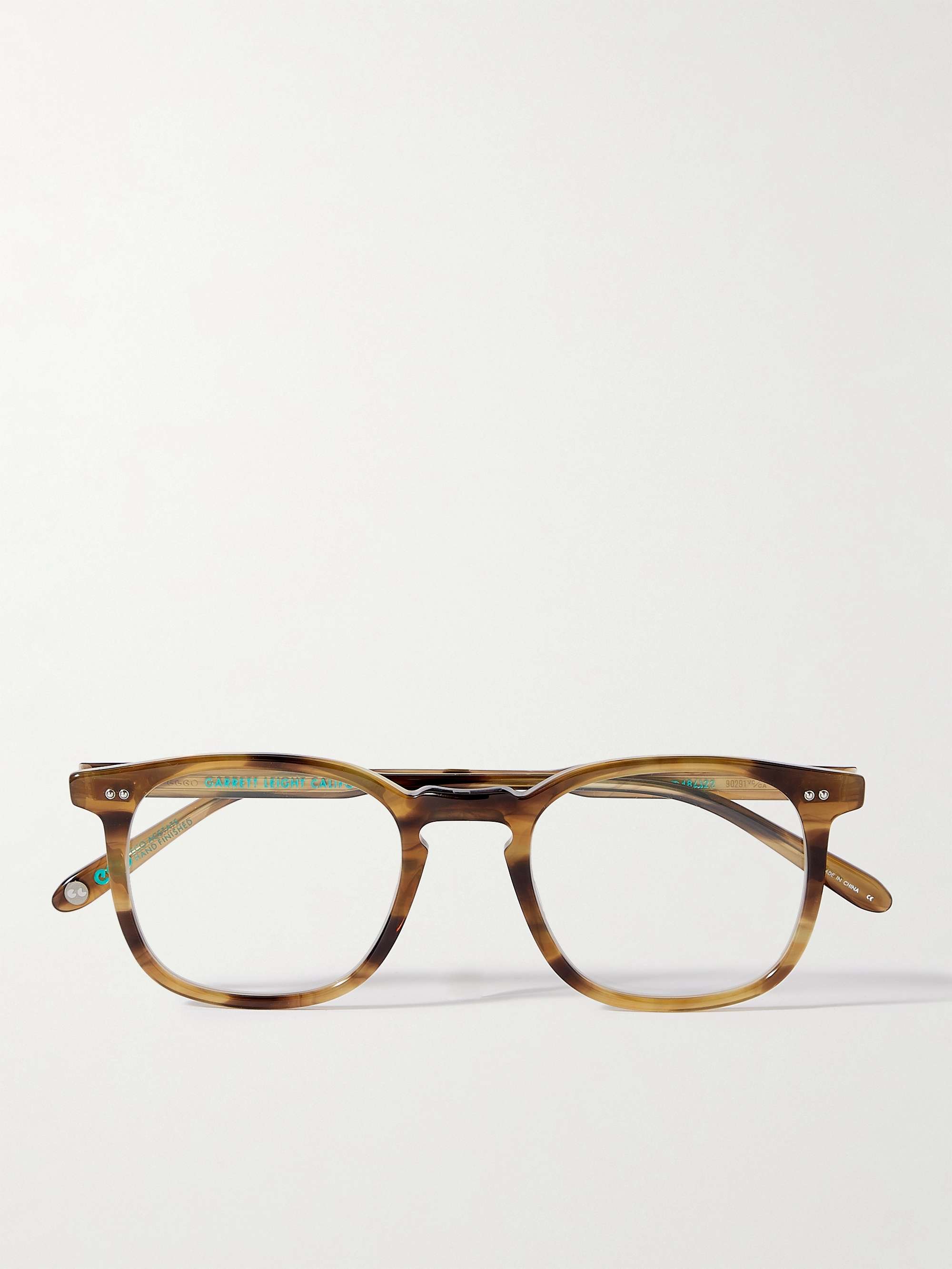 GARRETT LEIGHT CALIFORNIA OPTICAL Ruskin Square-Frame Tortoiseshell  Acetate Optical glasses