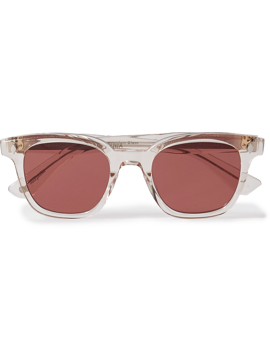 Garrett Leight California Optical Broadway D-frame Acetate Sunglasses In Brown