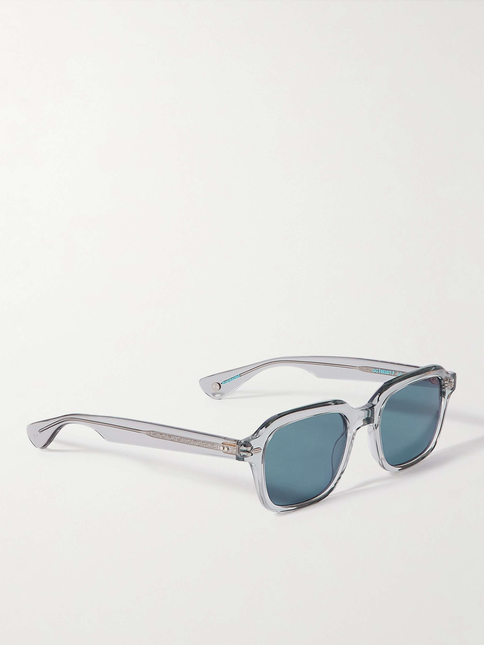GARRETT LEIGHT CALIFORNIA OPTICAL Freddy P Square-Frame Acetate Sunglasses
