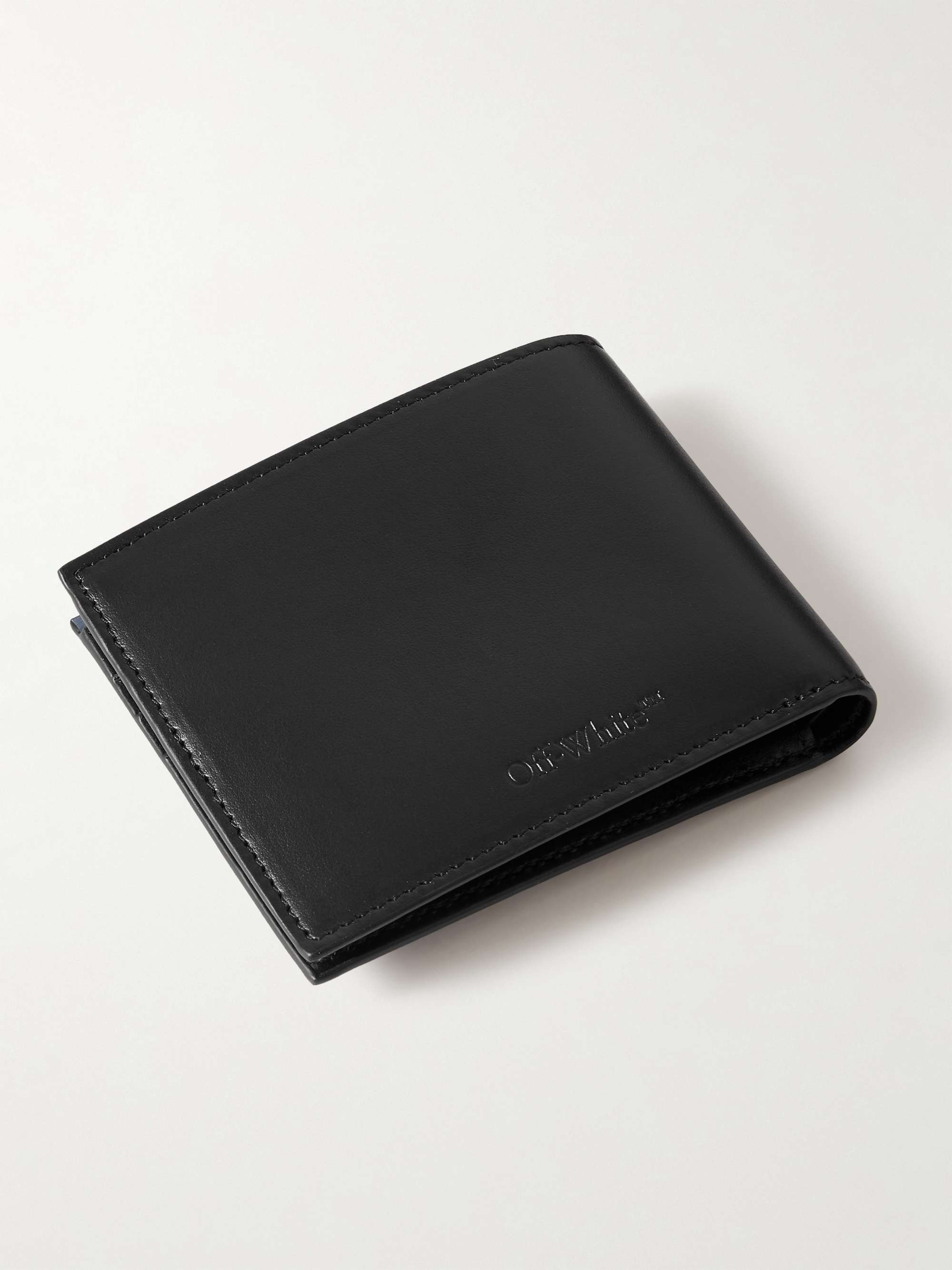 OFF-WHITE Jitney Logo-Embellished Leather Bifold Wallet for Men | MR PORTER