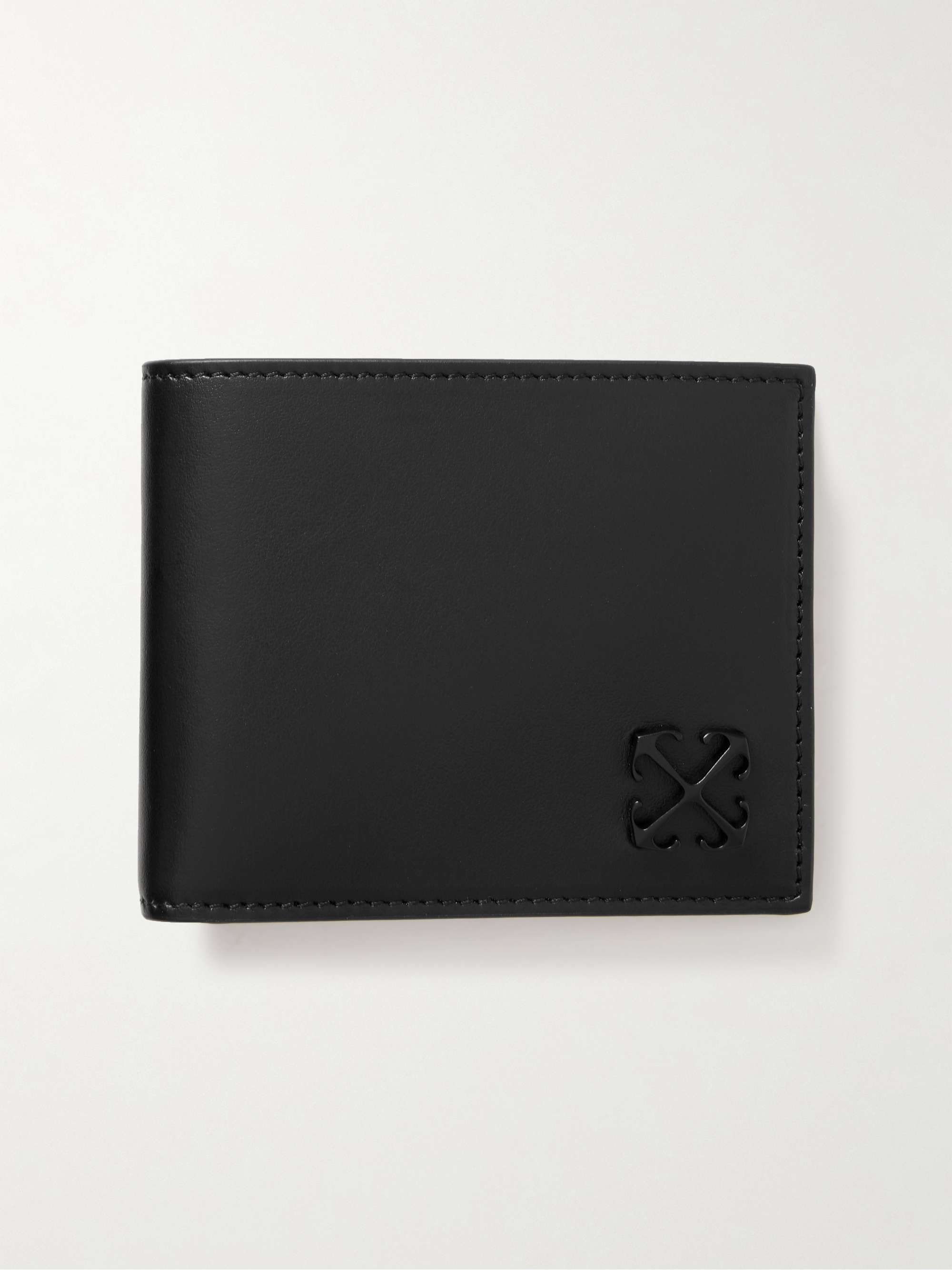 OFF-WHITE Jitney Logo-Embellished Leather Bifold Wallet for Men