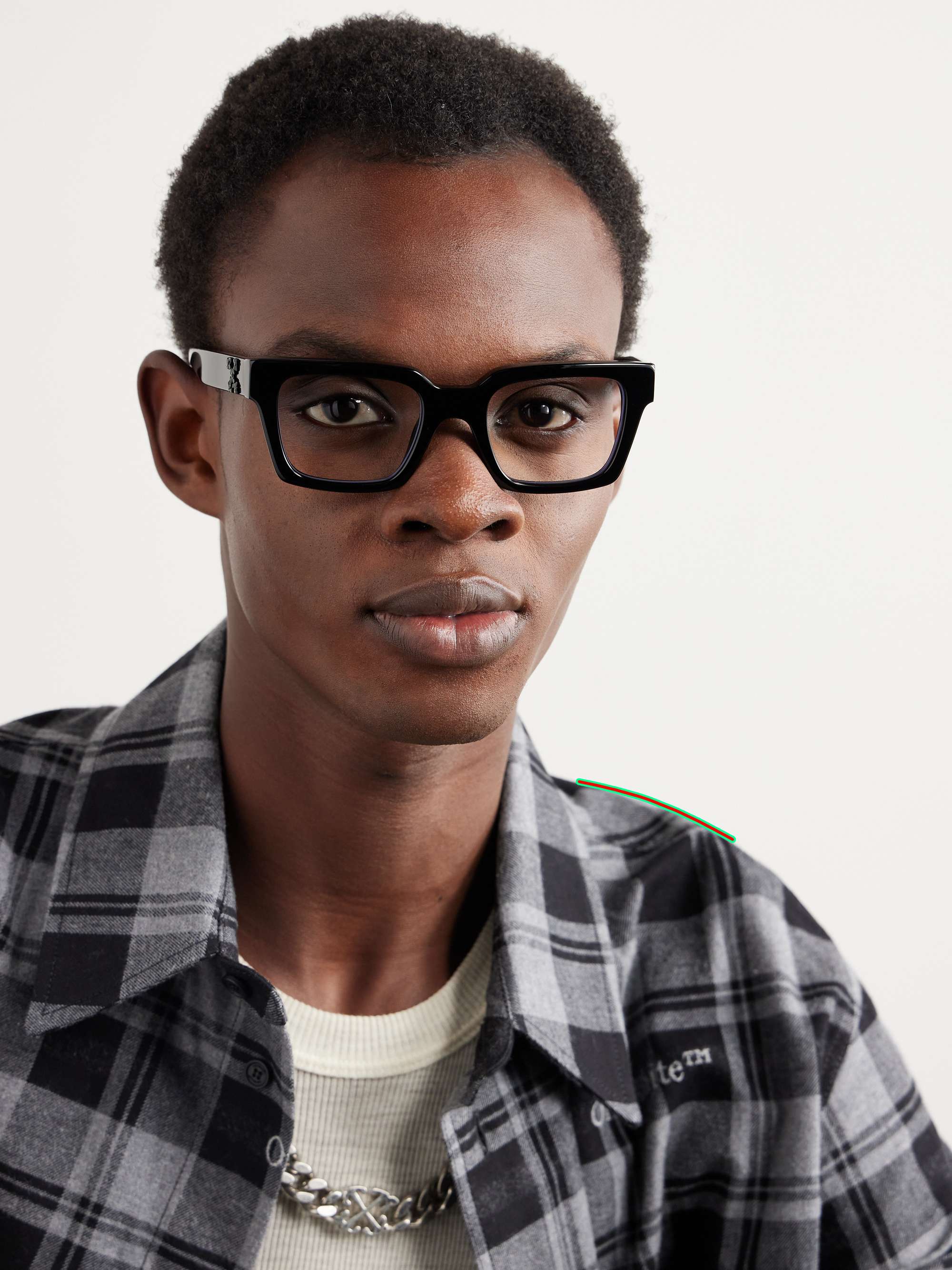 White frame glasses sales mens