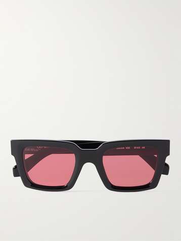 Off-White c/o Virgil Abloh Catalina Rectangular Frame Sunglasses in Pink