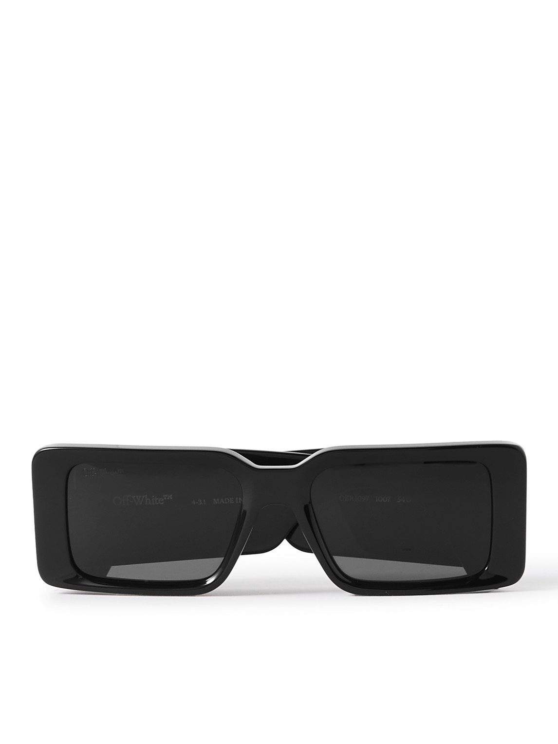 Off-white Milano Square-frame Acetate Sunglasses In Black