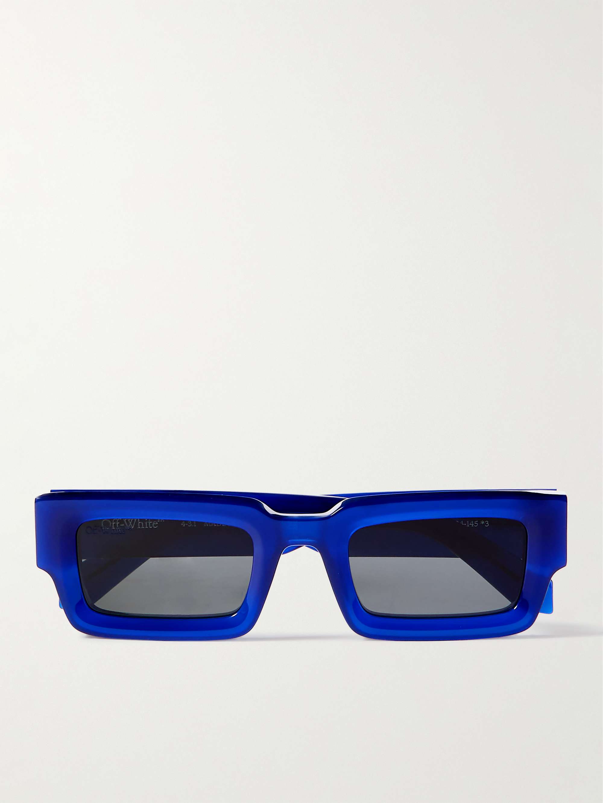 OFF-WHITE Lecce Rectangular-Frame Acetate Sunglasses for Men | MR PORTER