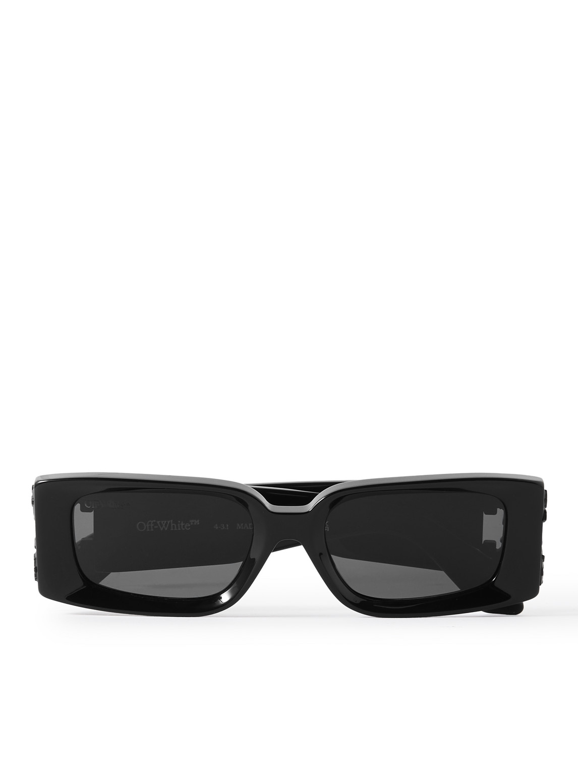 Off-white Roma Logo-embellished Rectangular-frame Acetate  display picture 3