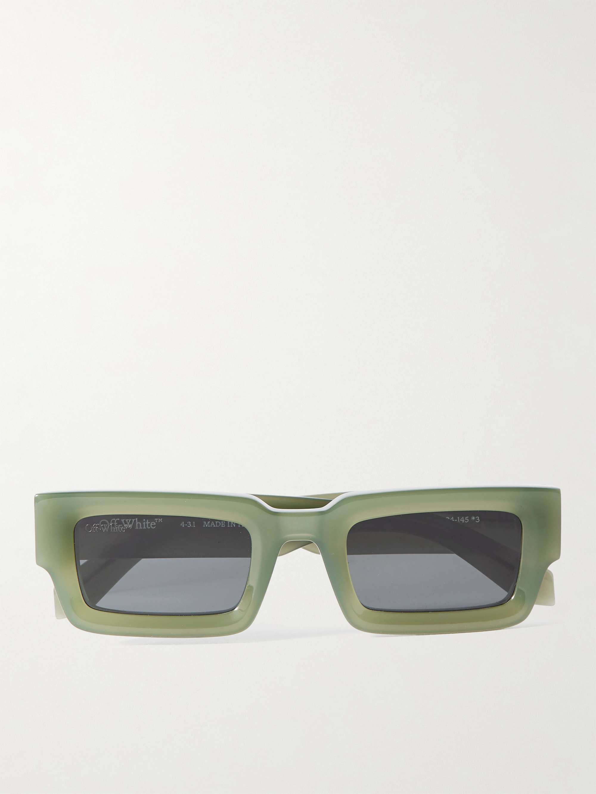 Off-White Men's Lecce Acetate Rectangle Sunglasses