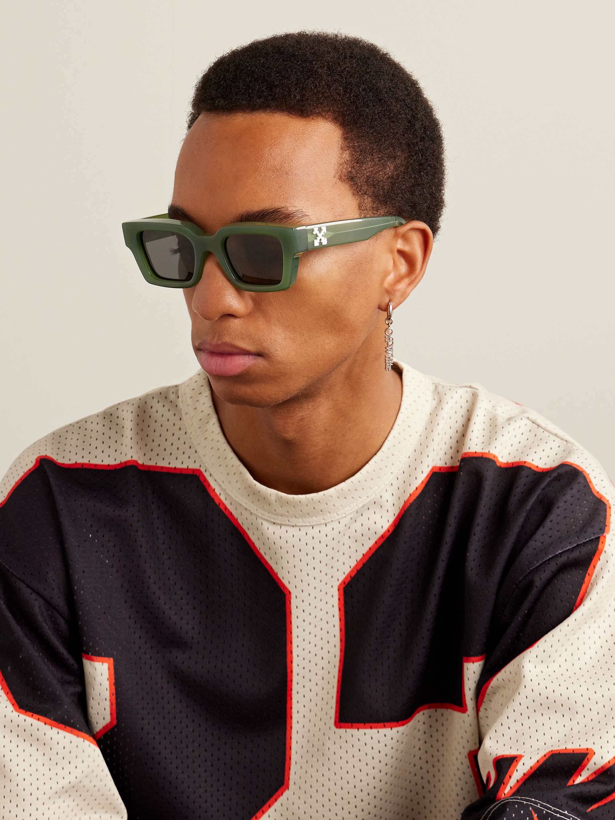 OFF-WHITE Virgil Square-Frame Acetate Sunglasses for Men | MR PORTER